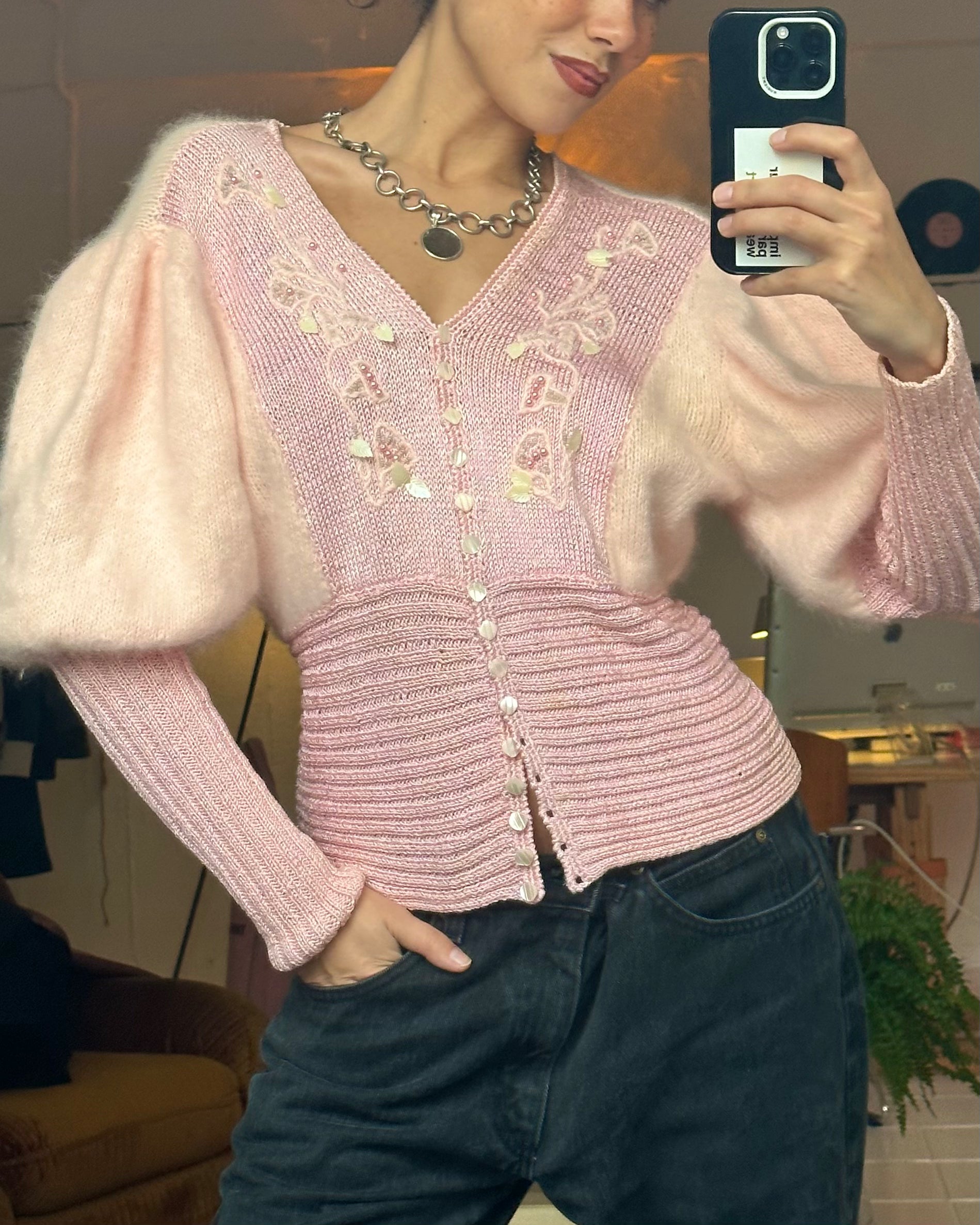The Amélie Ribbed Knit Cardigan main image 1