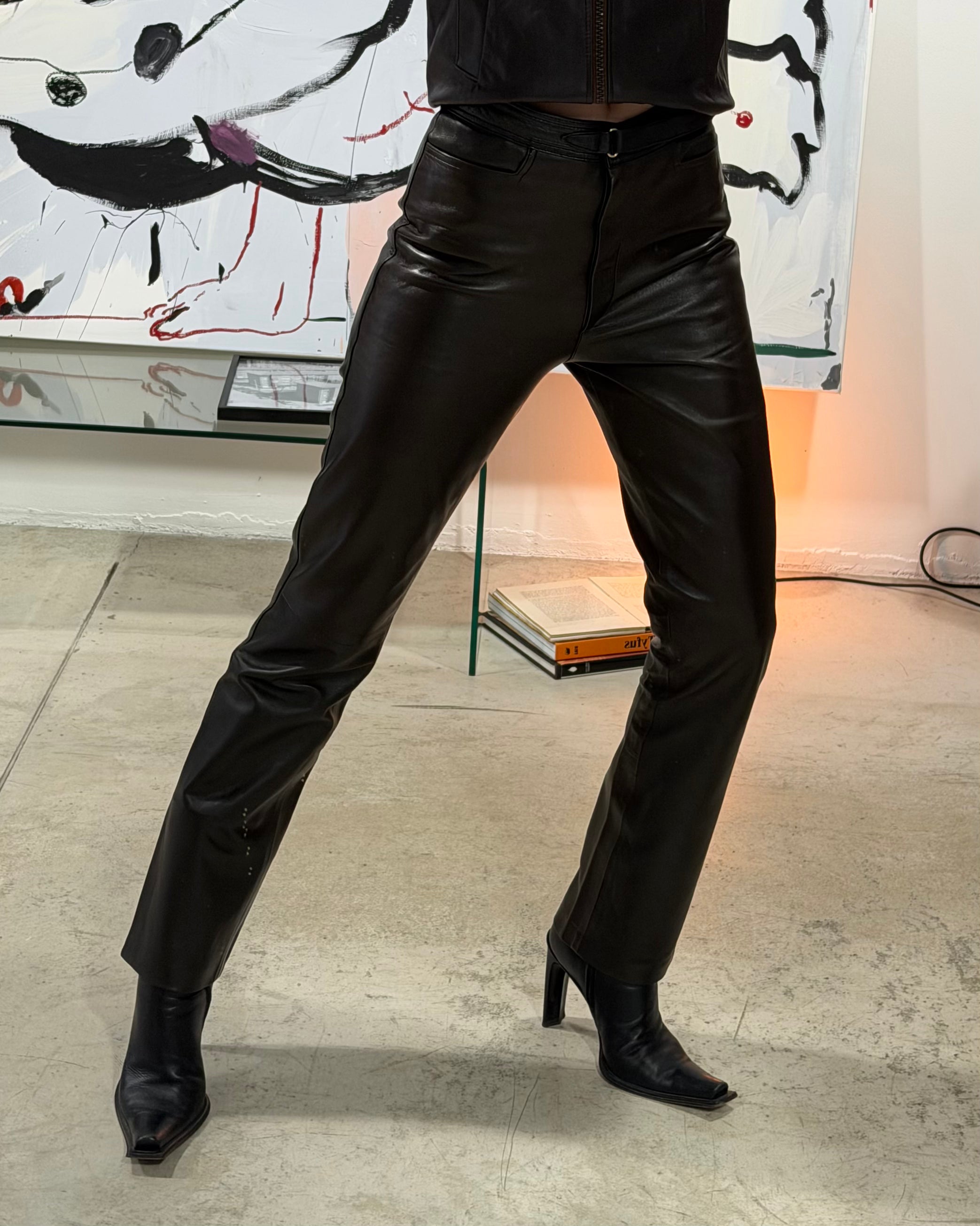 The Sophia leather pants