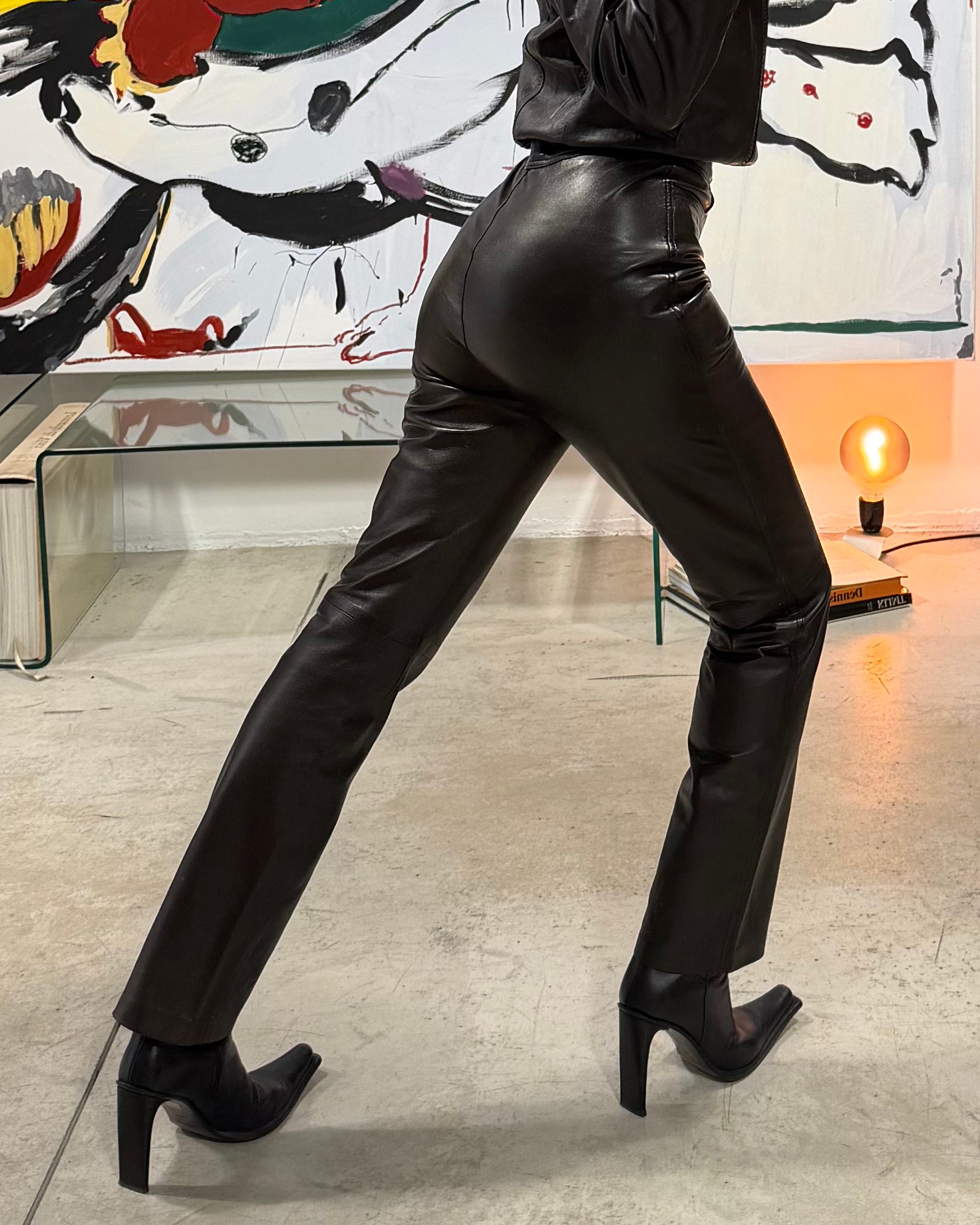 The Sophia leather pants