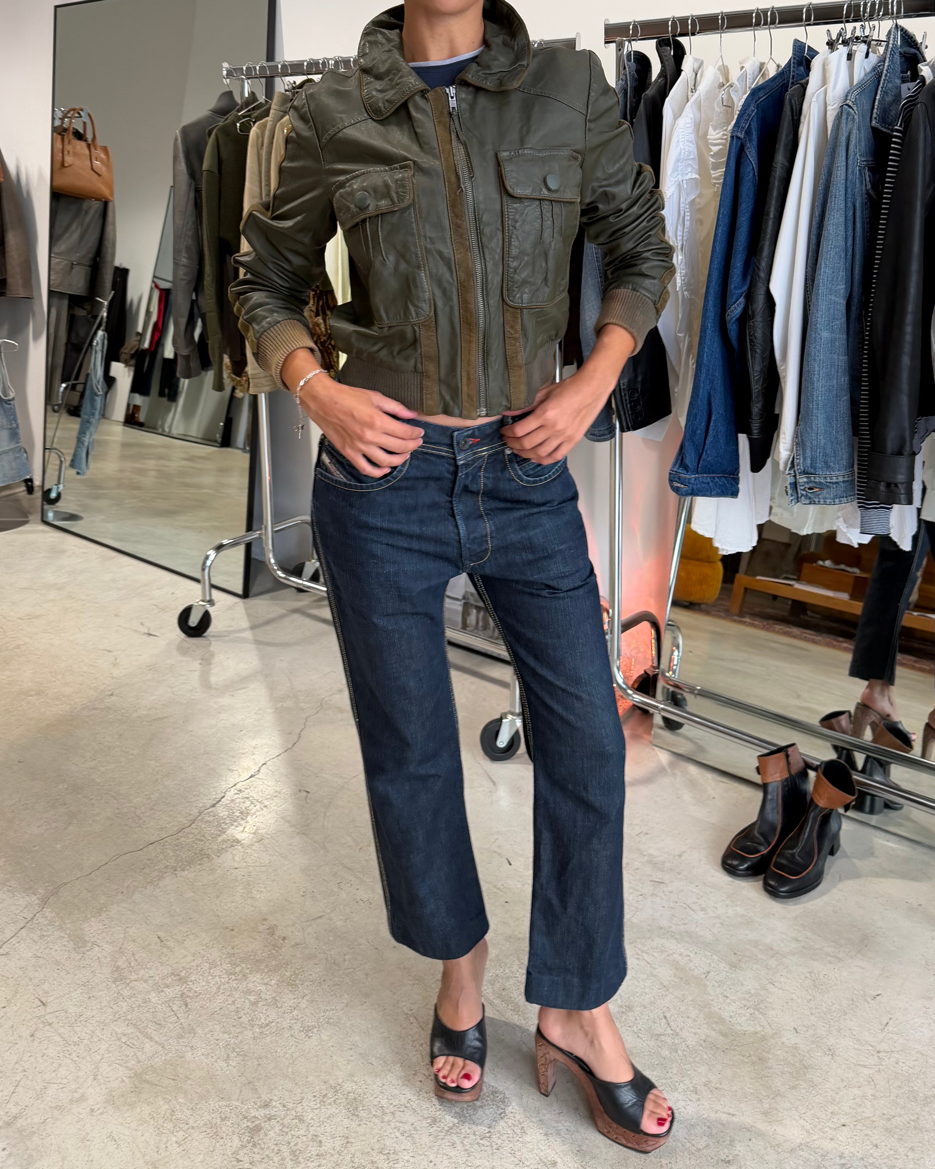 The Sahana leather jacket