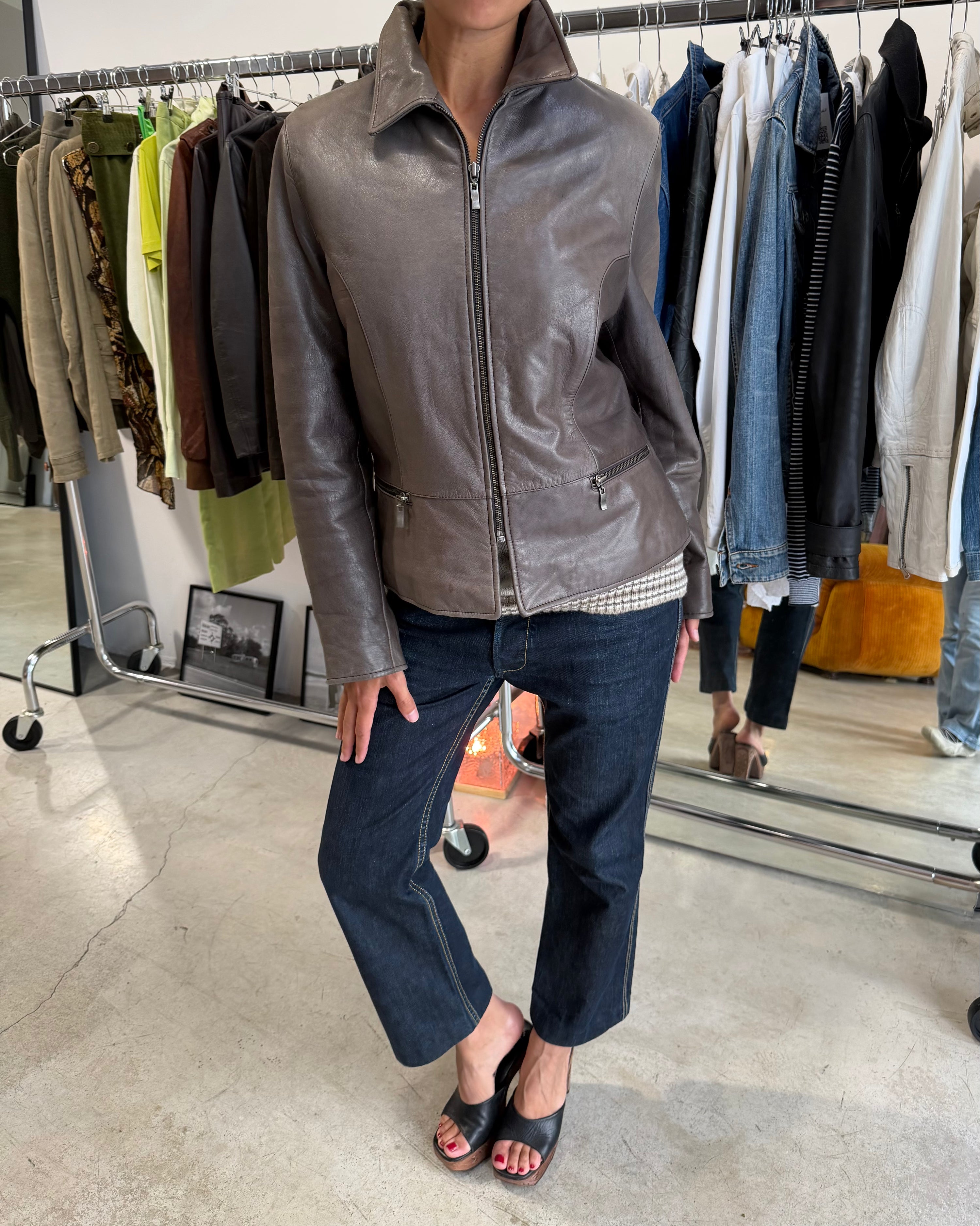 The Gaby leather jacket