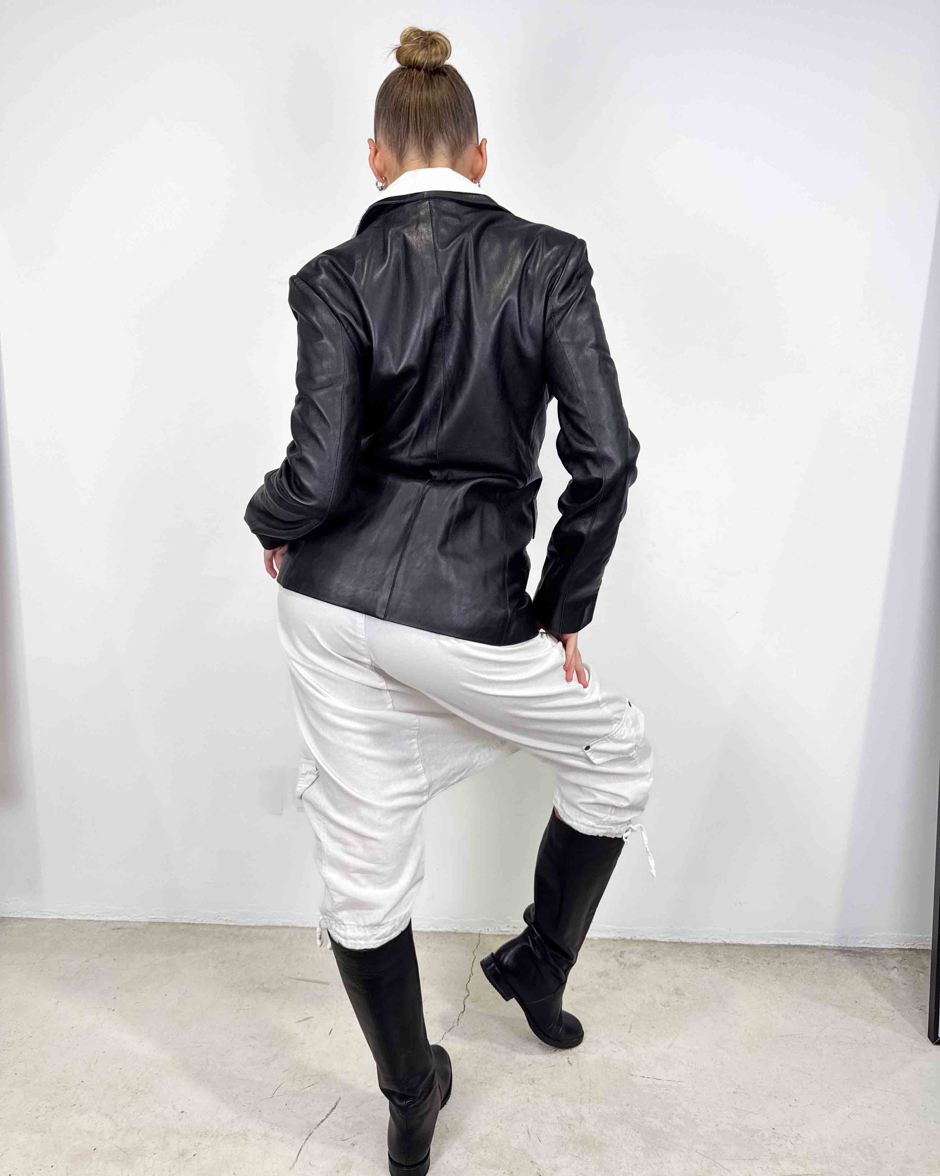 The Rue leather blazer