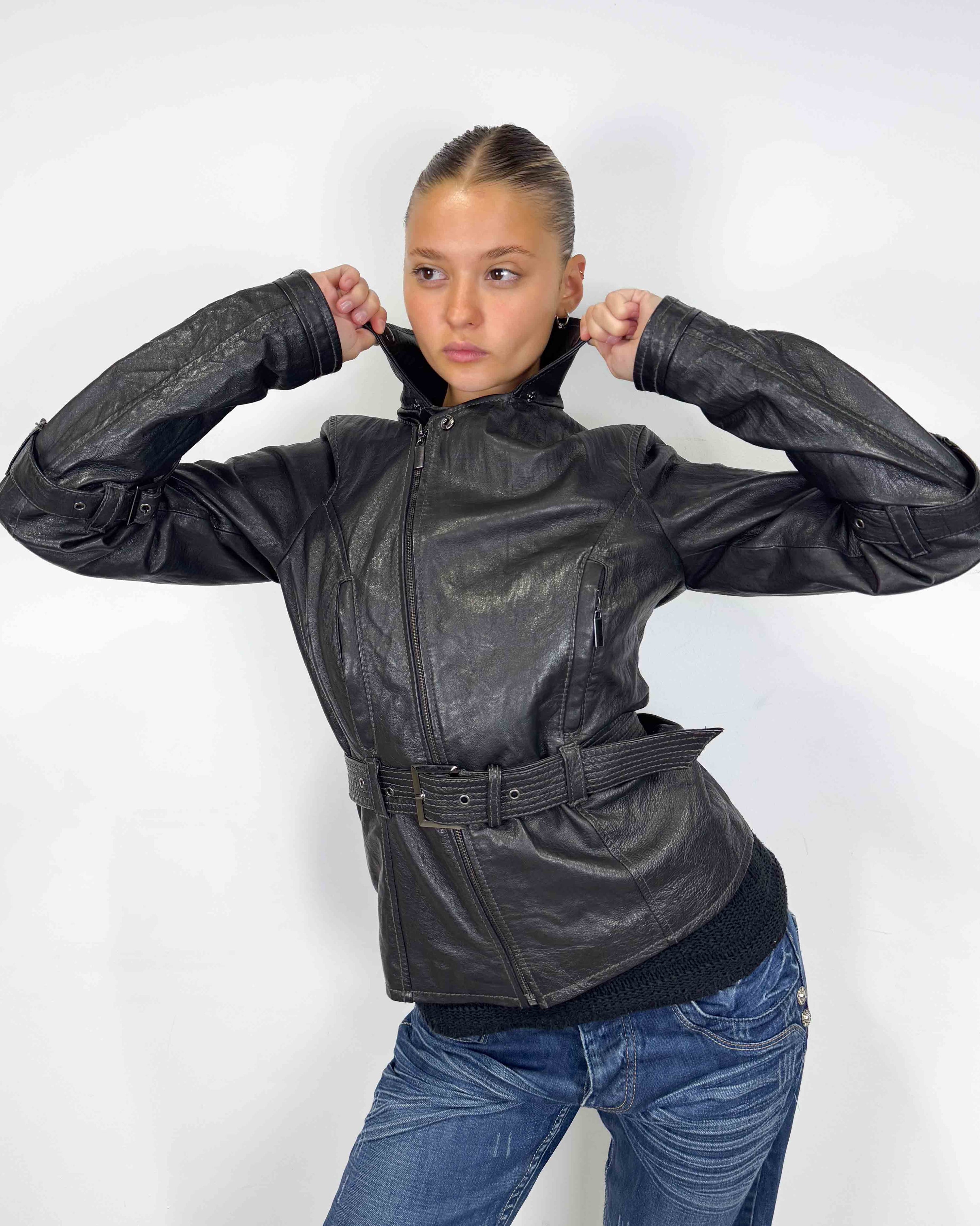 The Laetitia leather jacket