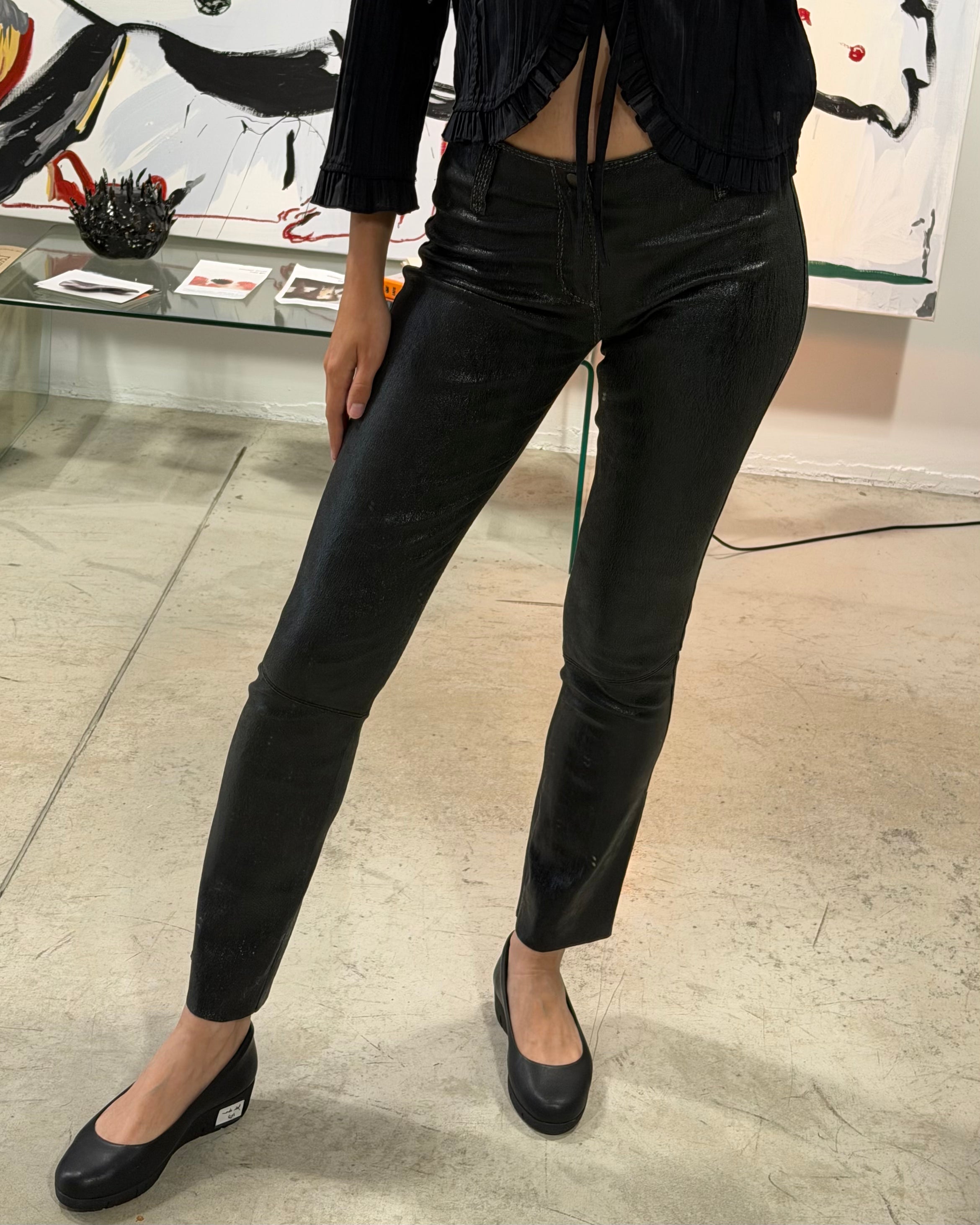The Eliza leather pants