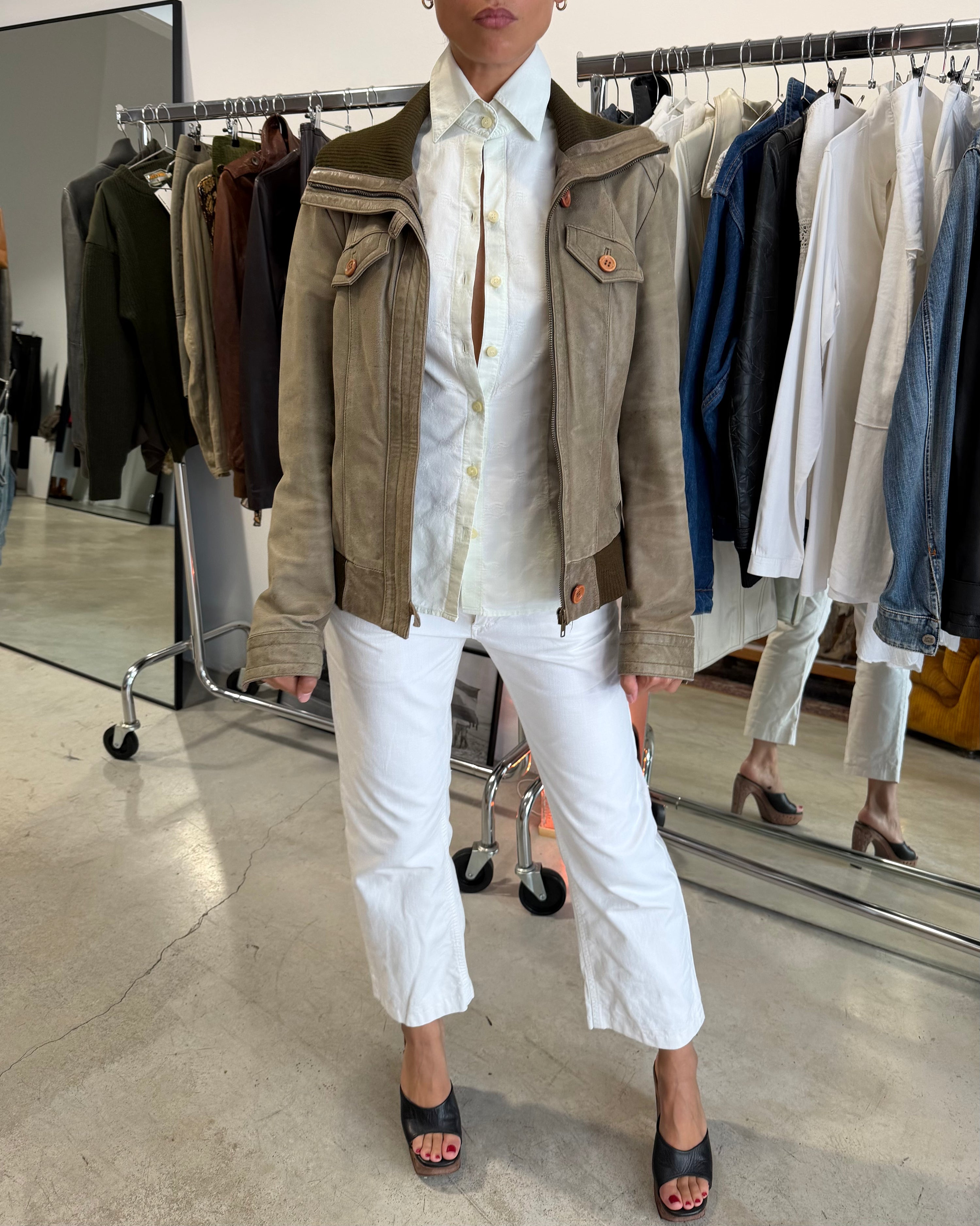 The Allegra leather jacket
