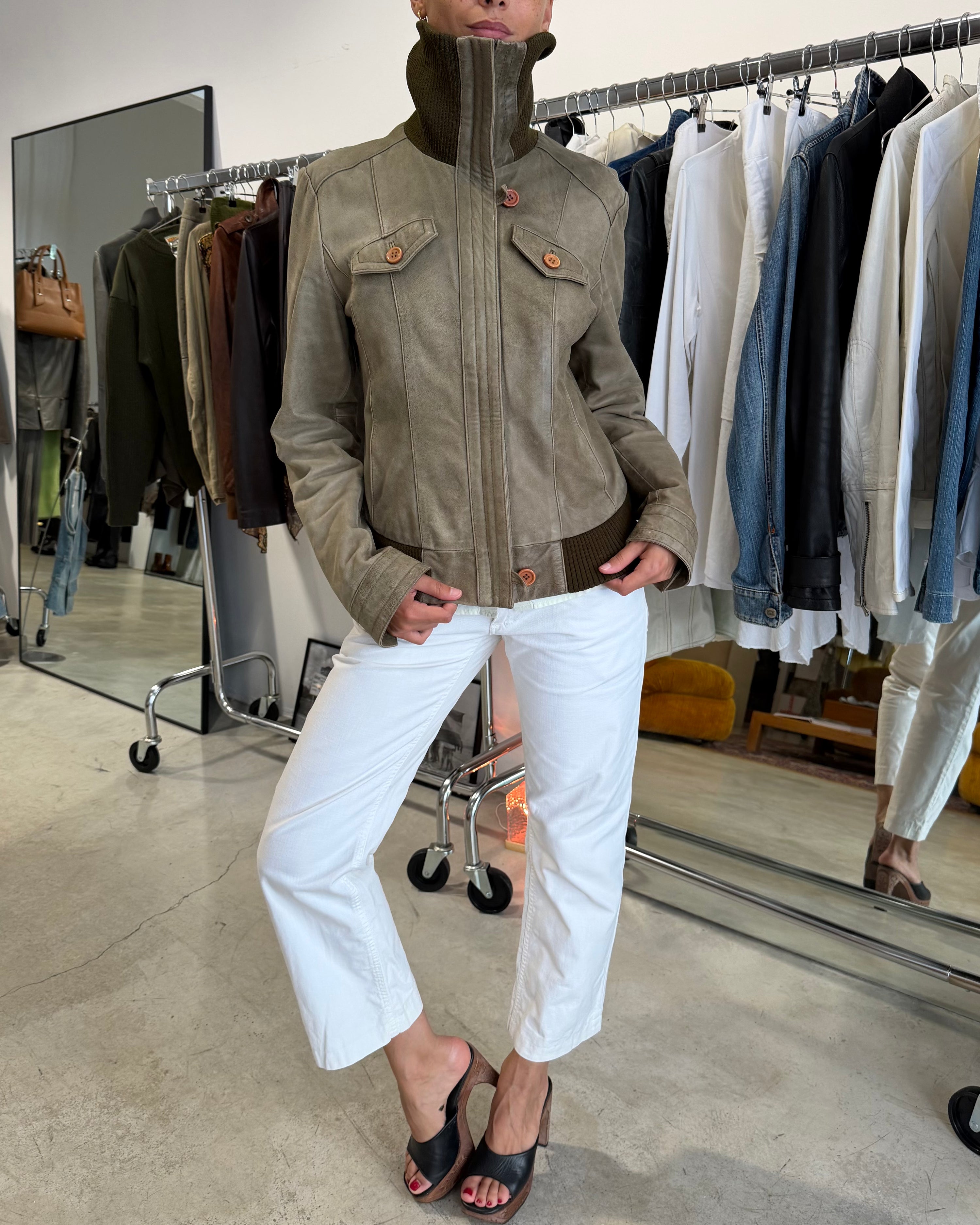 The Allegra leather jacket