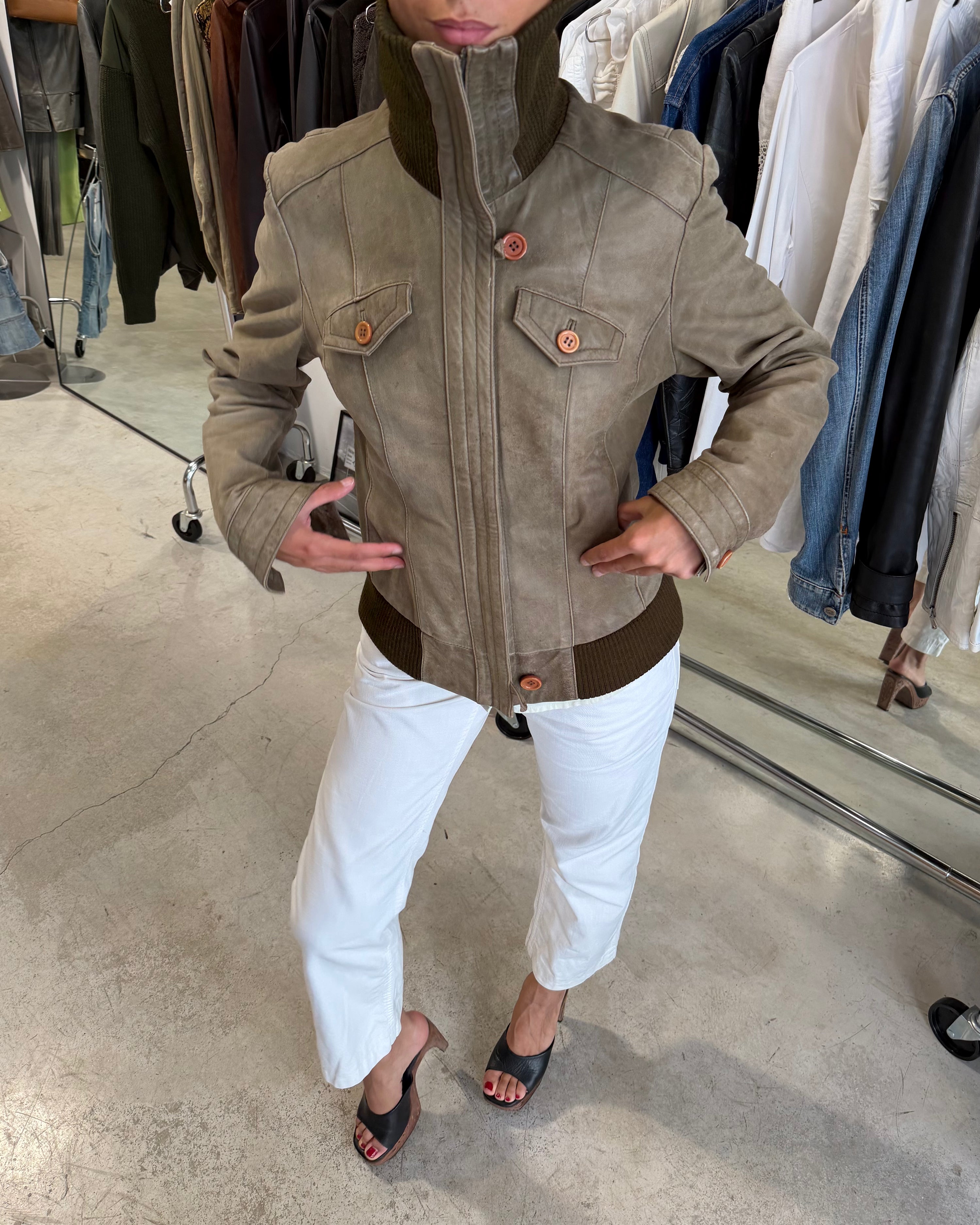 The Allegra leather jacket