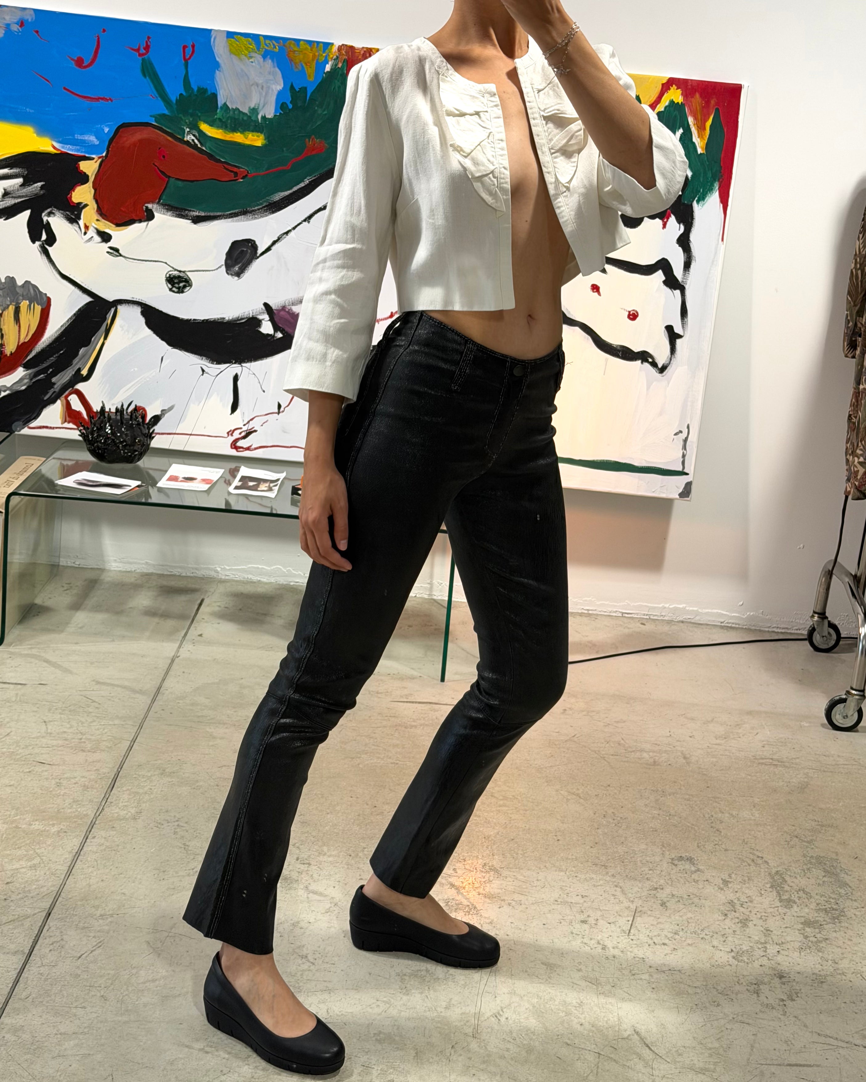 The Eliza leather pants