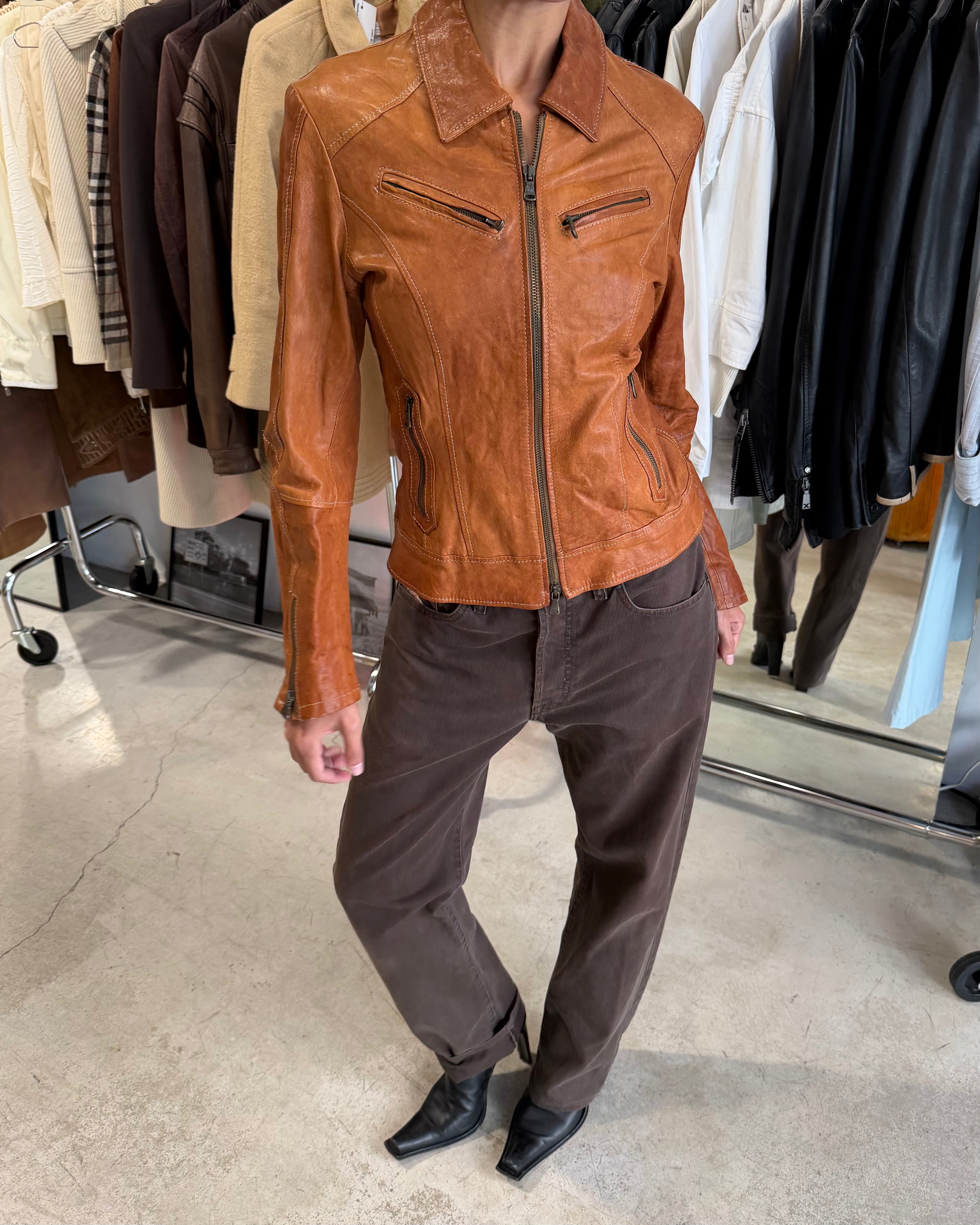 The Amelia leather jacket