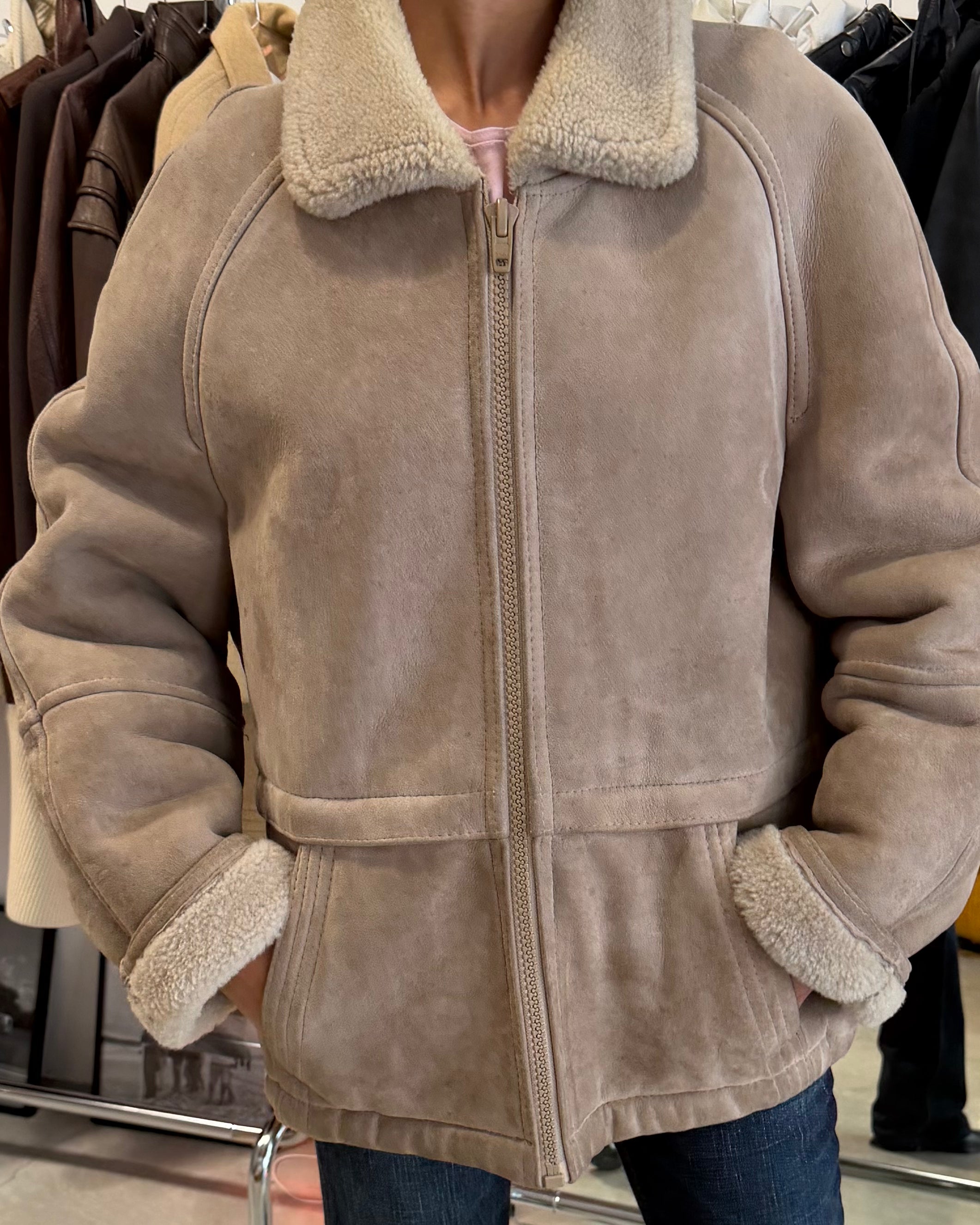 The Celia leather coat