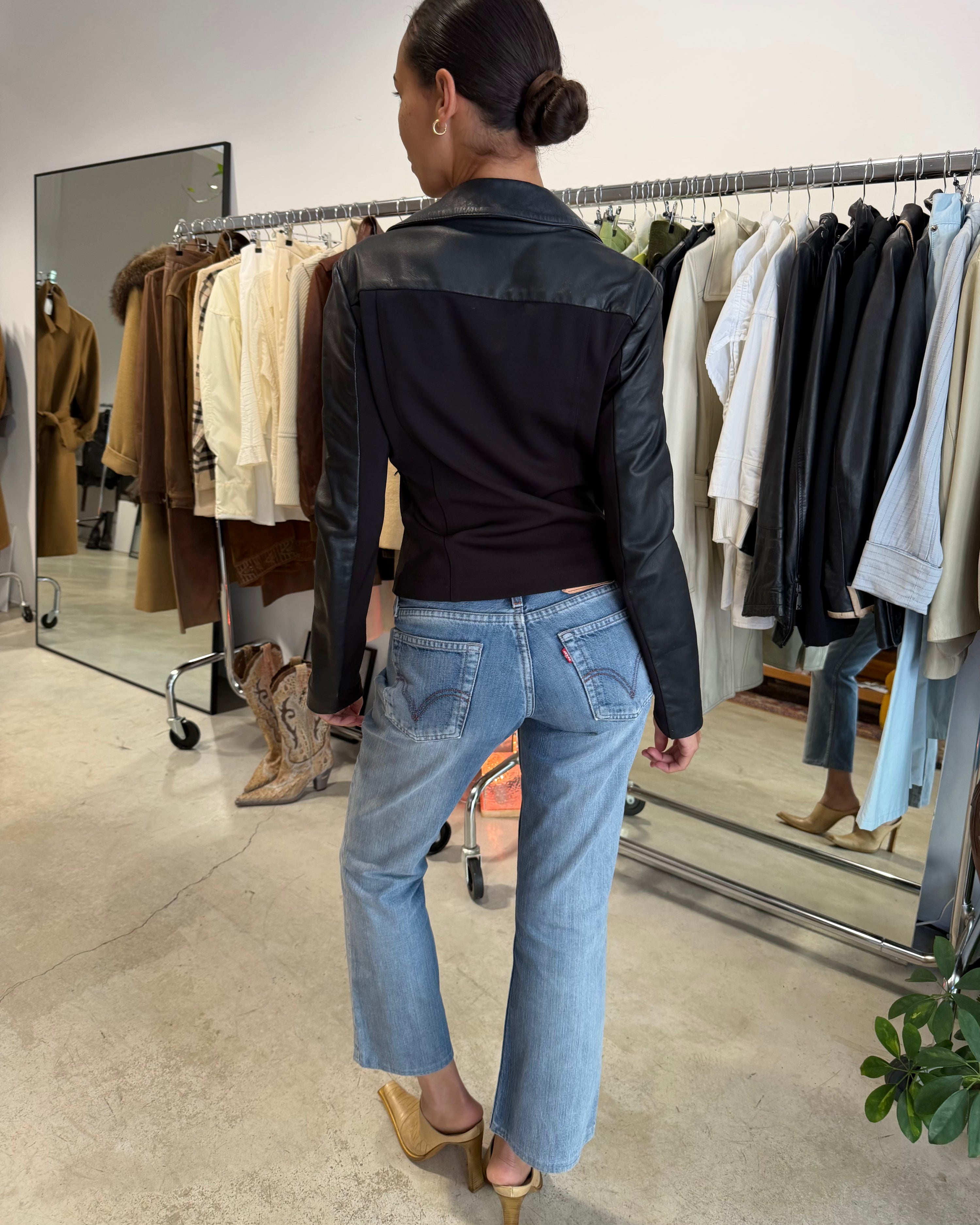 The Sammie leather jacket by Pinko