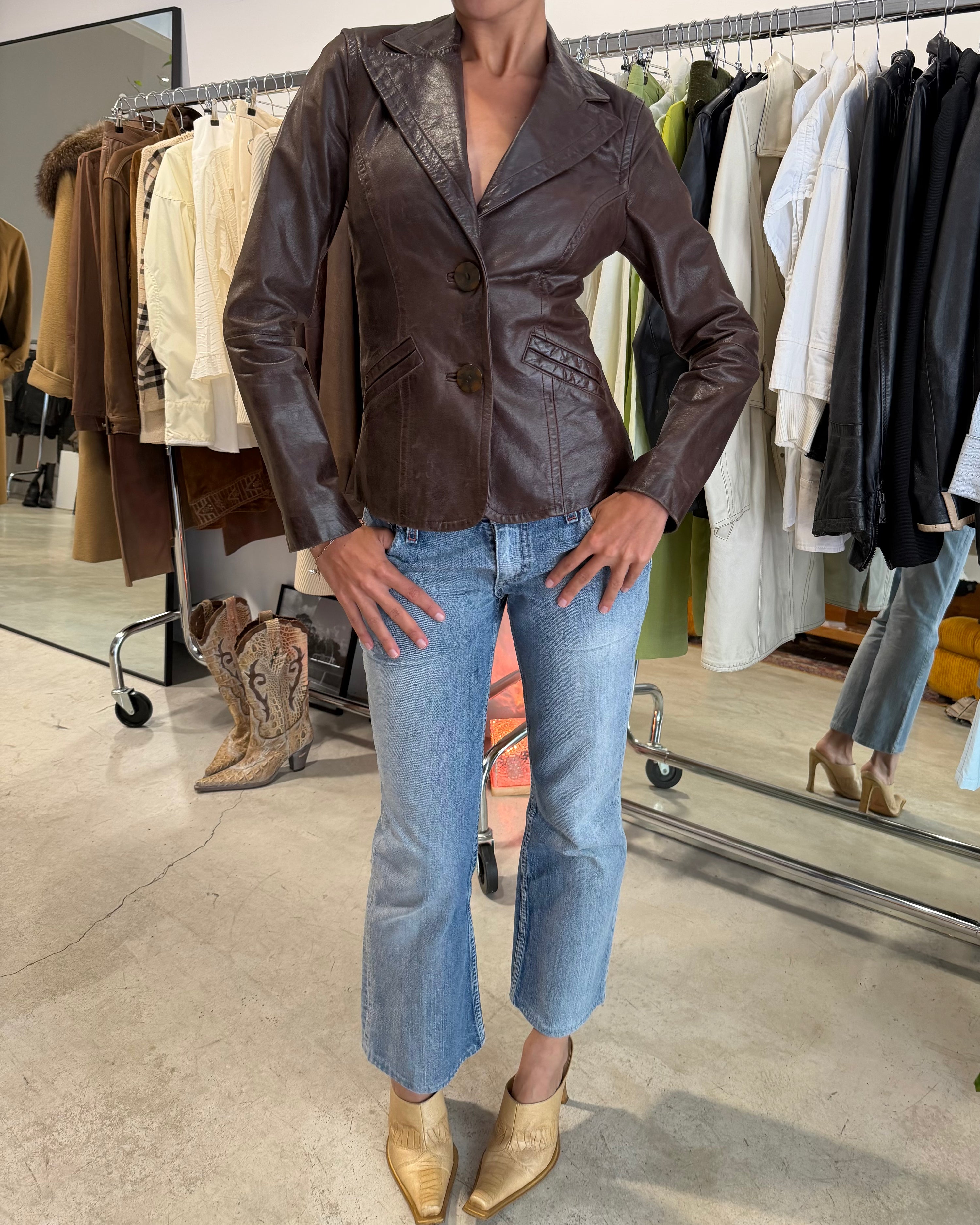 The Batsheba leather jacket