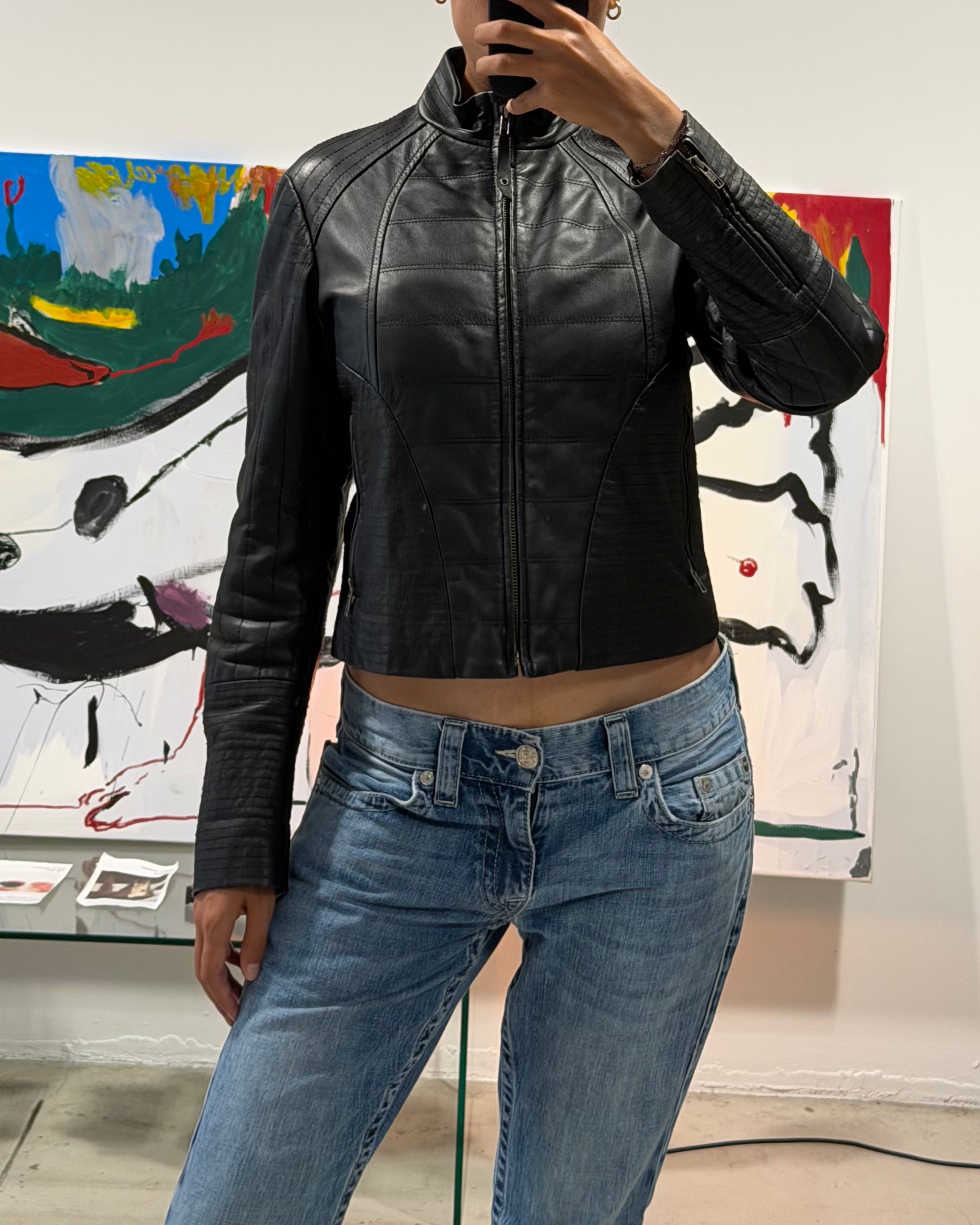 The Yida leather jacket
