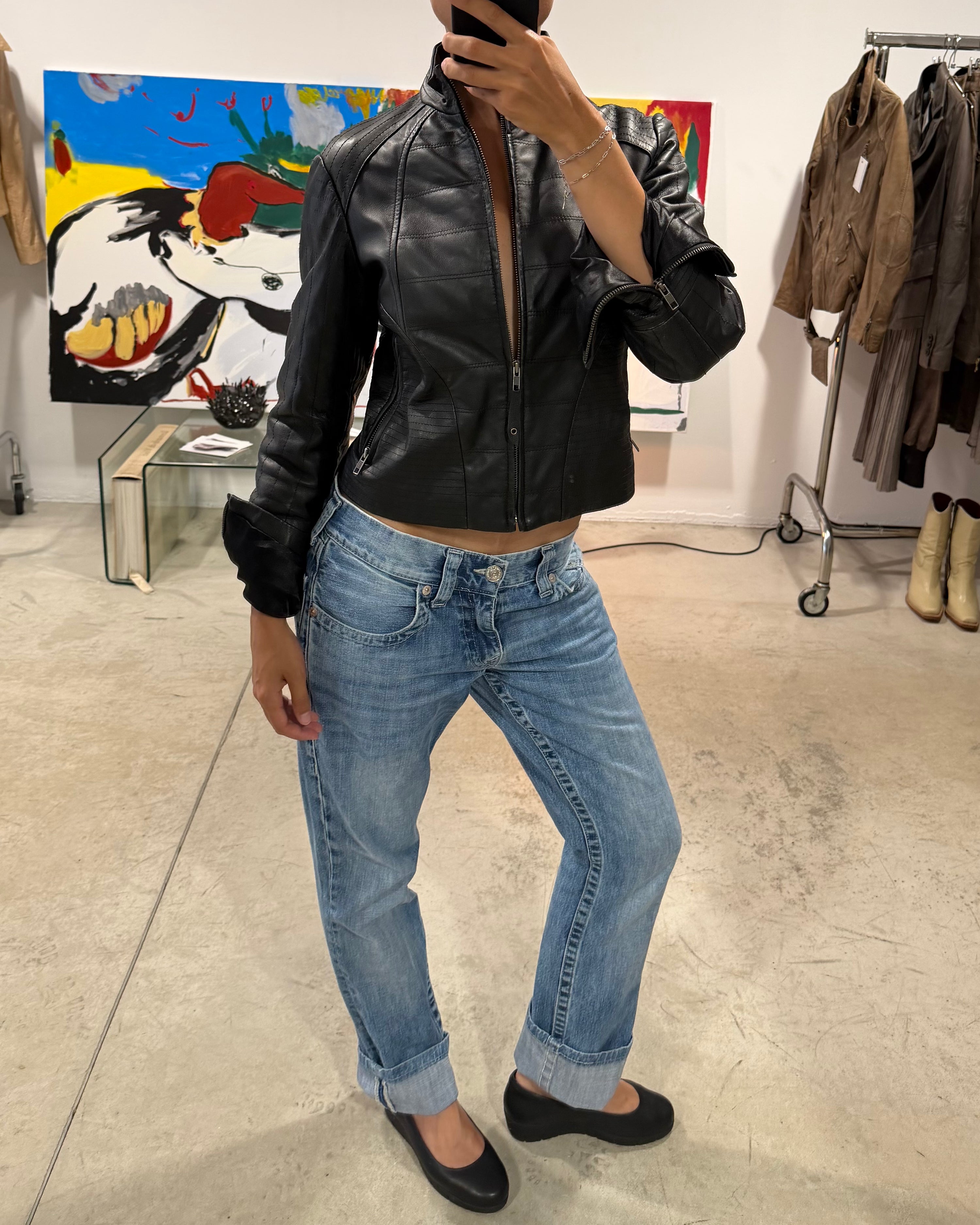 The Yida leather jacket