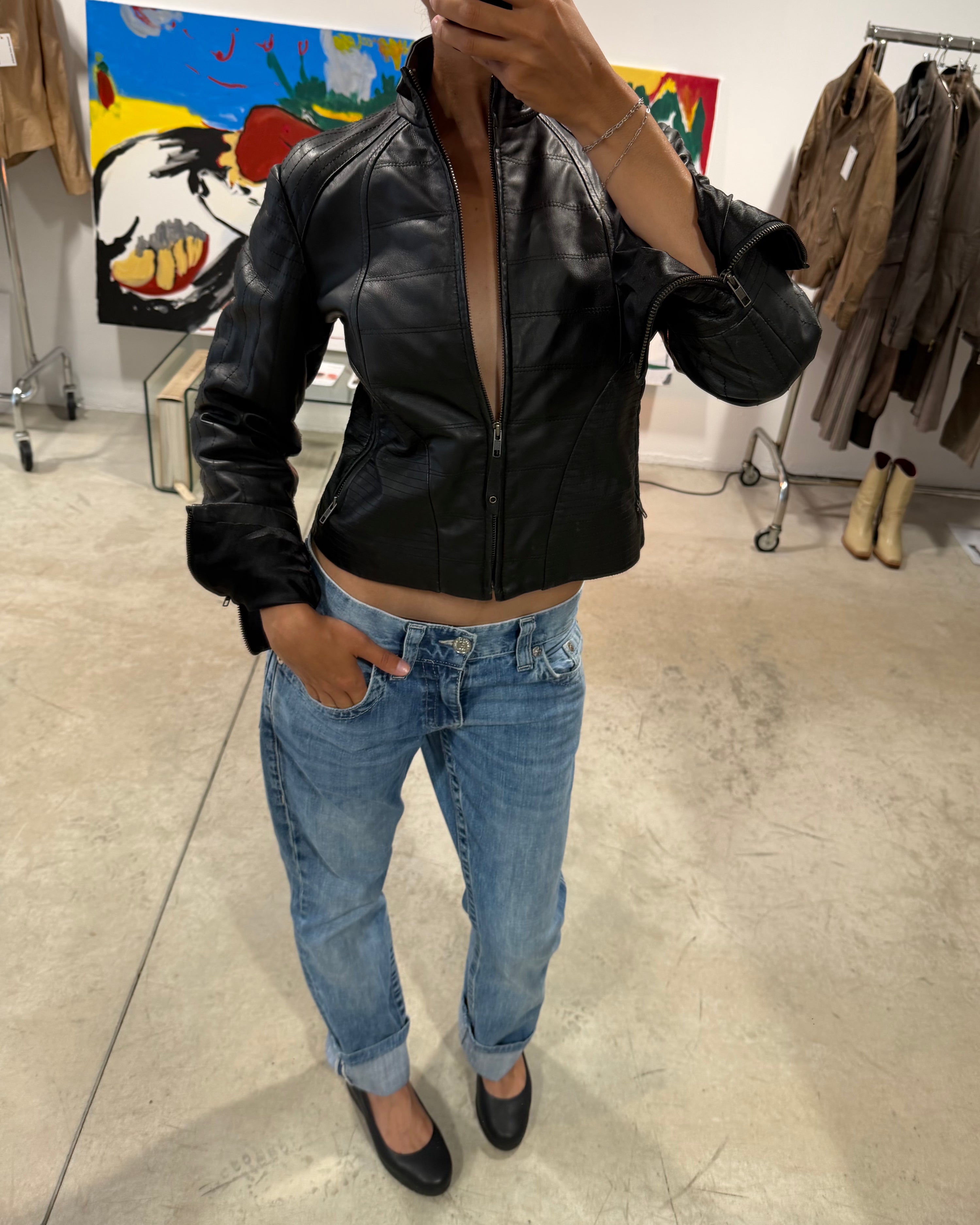 The Yida leather jacket