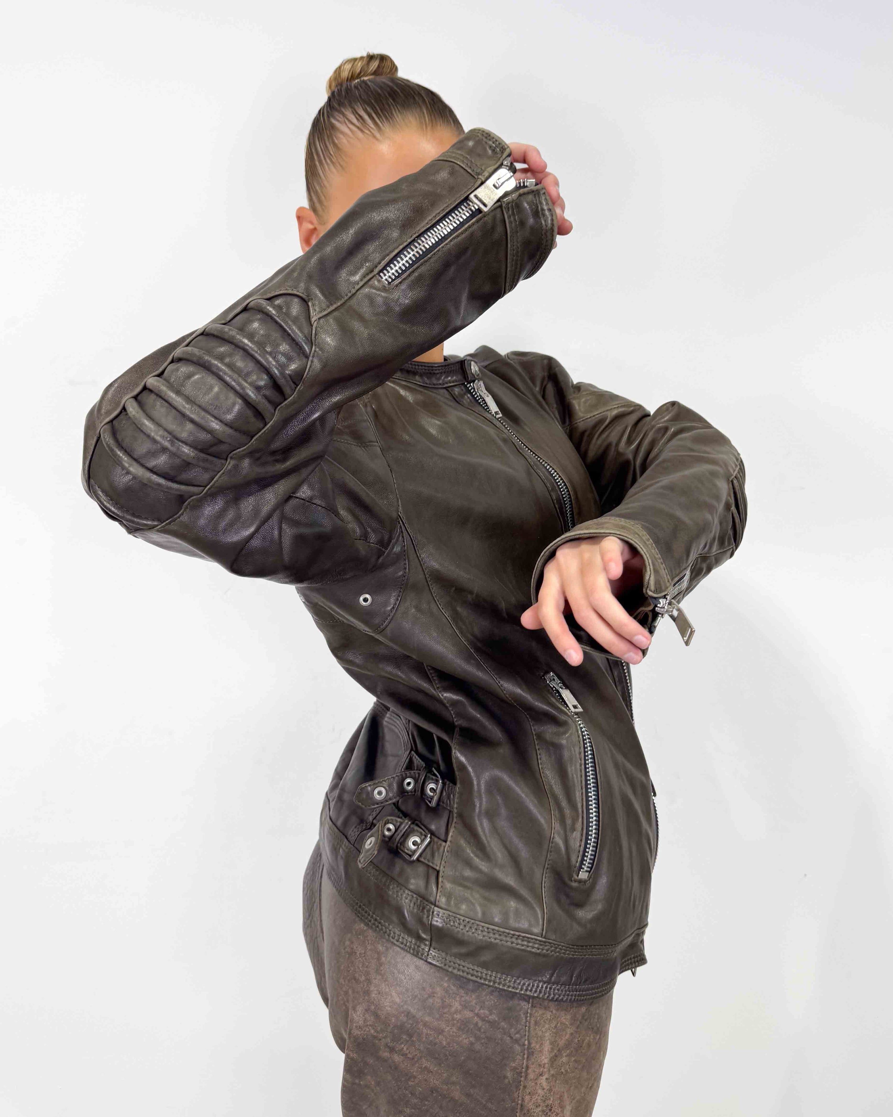 The Giada leather jacket