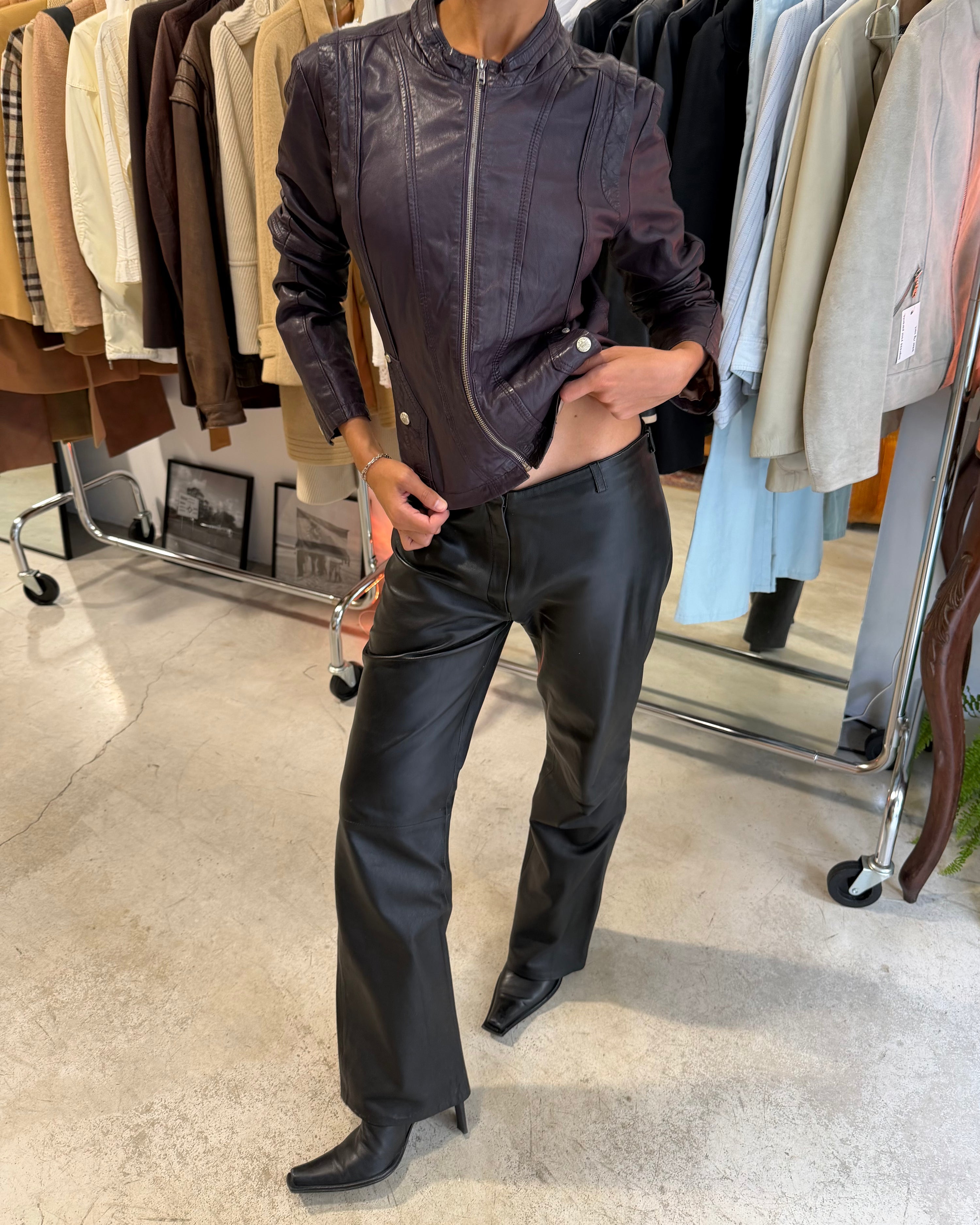 The Caroline leather jacket