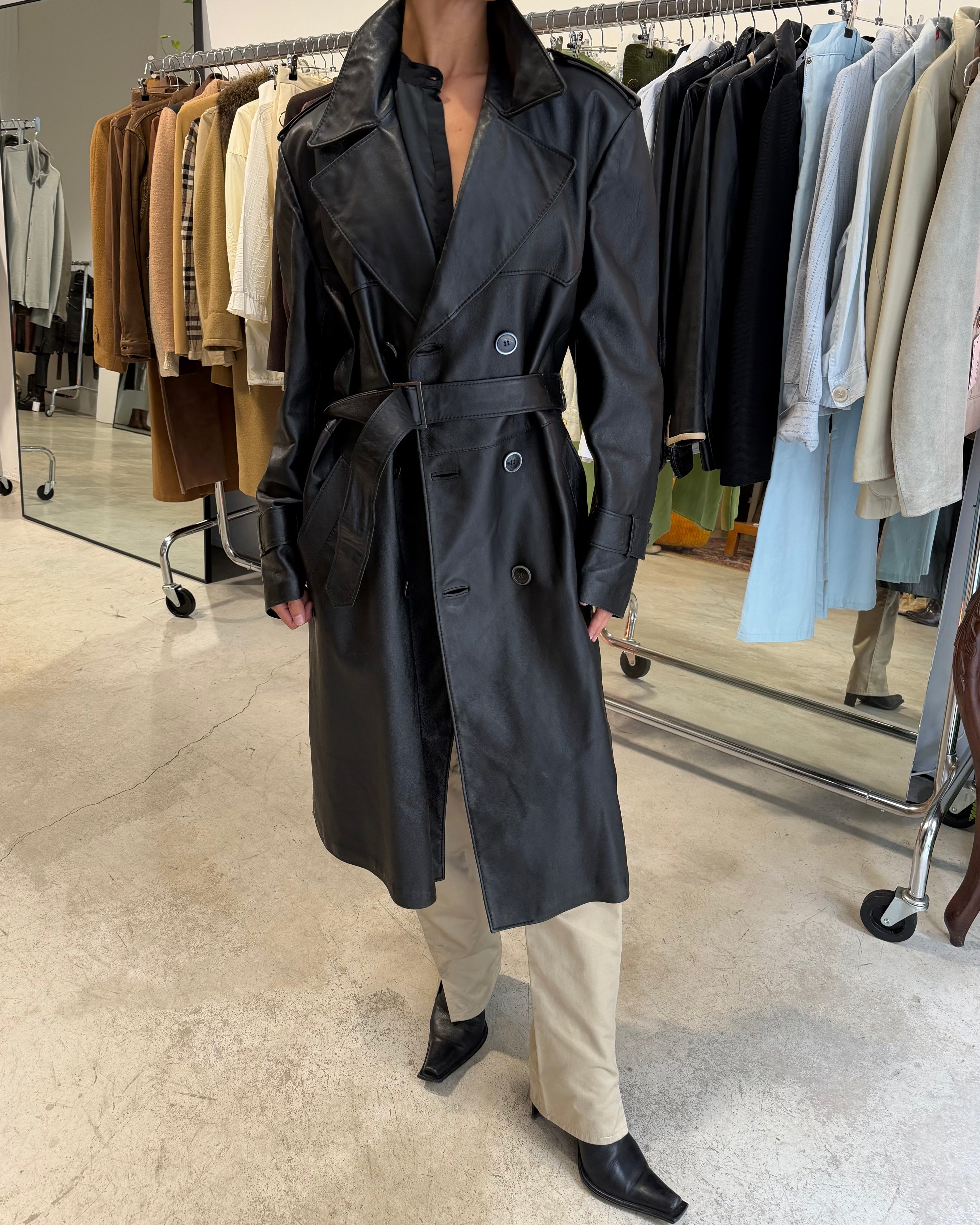 The Gwendolyn leather coat