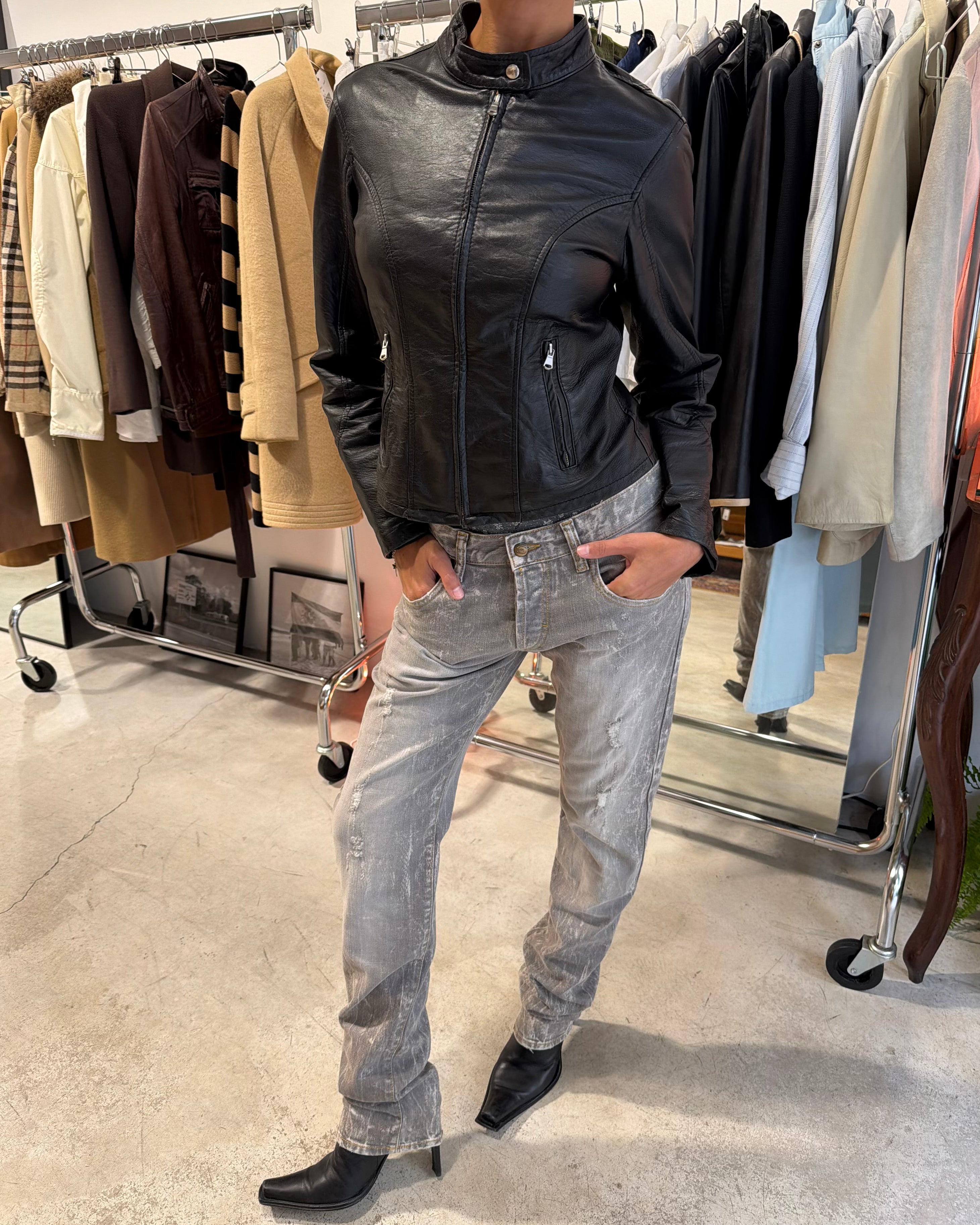 The Riya leather jacket