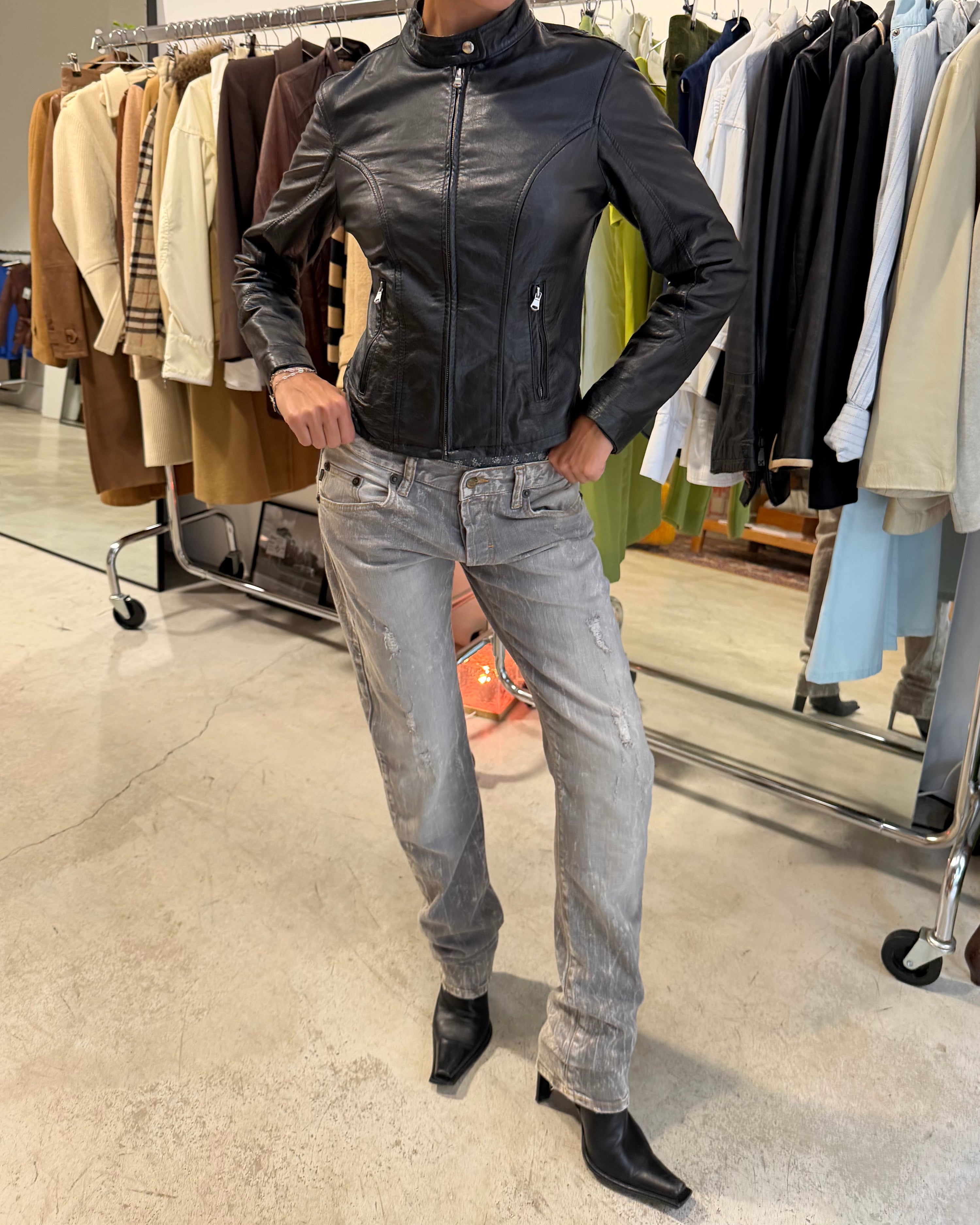 The Riya leather jacket