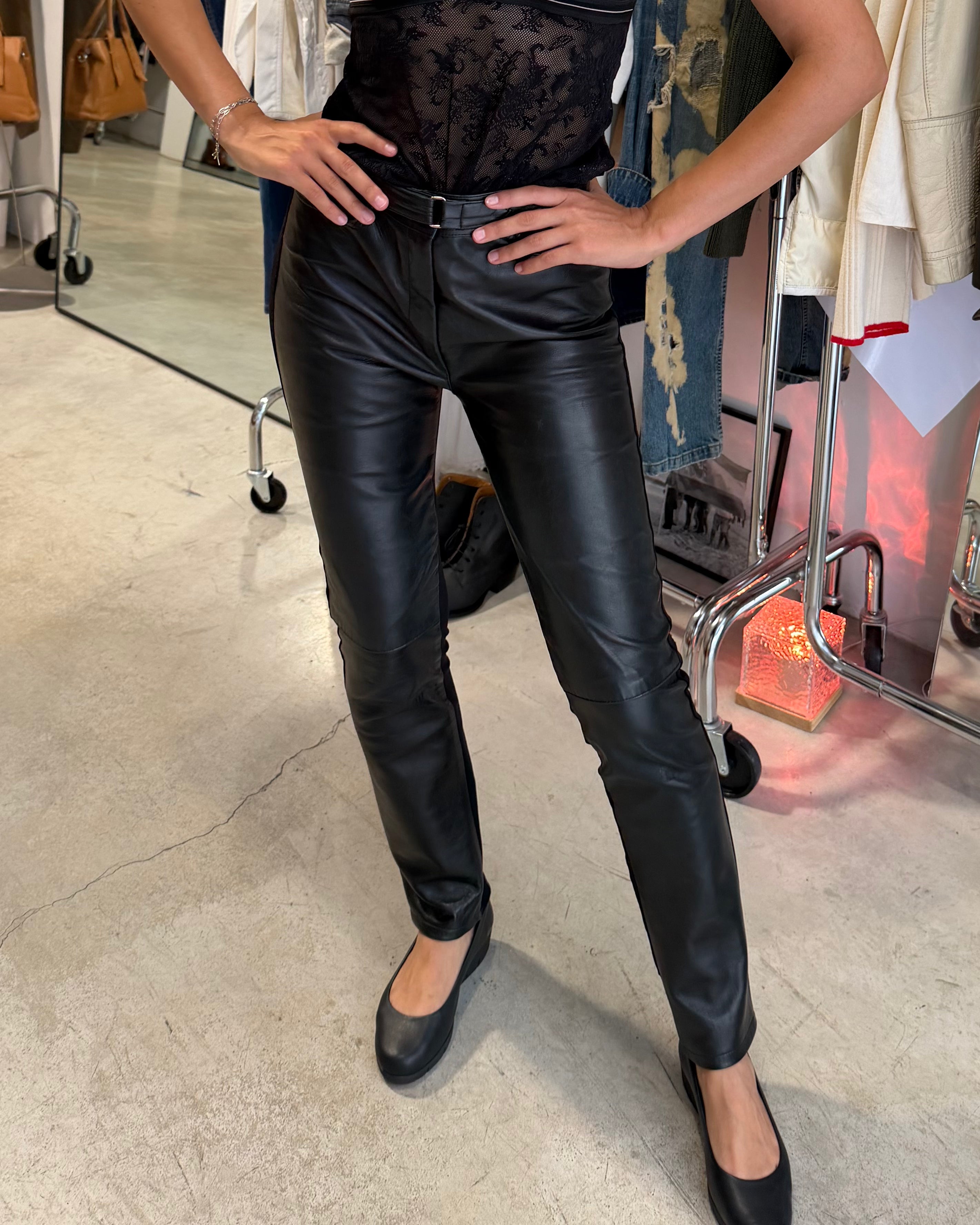 The Amanda leather pants