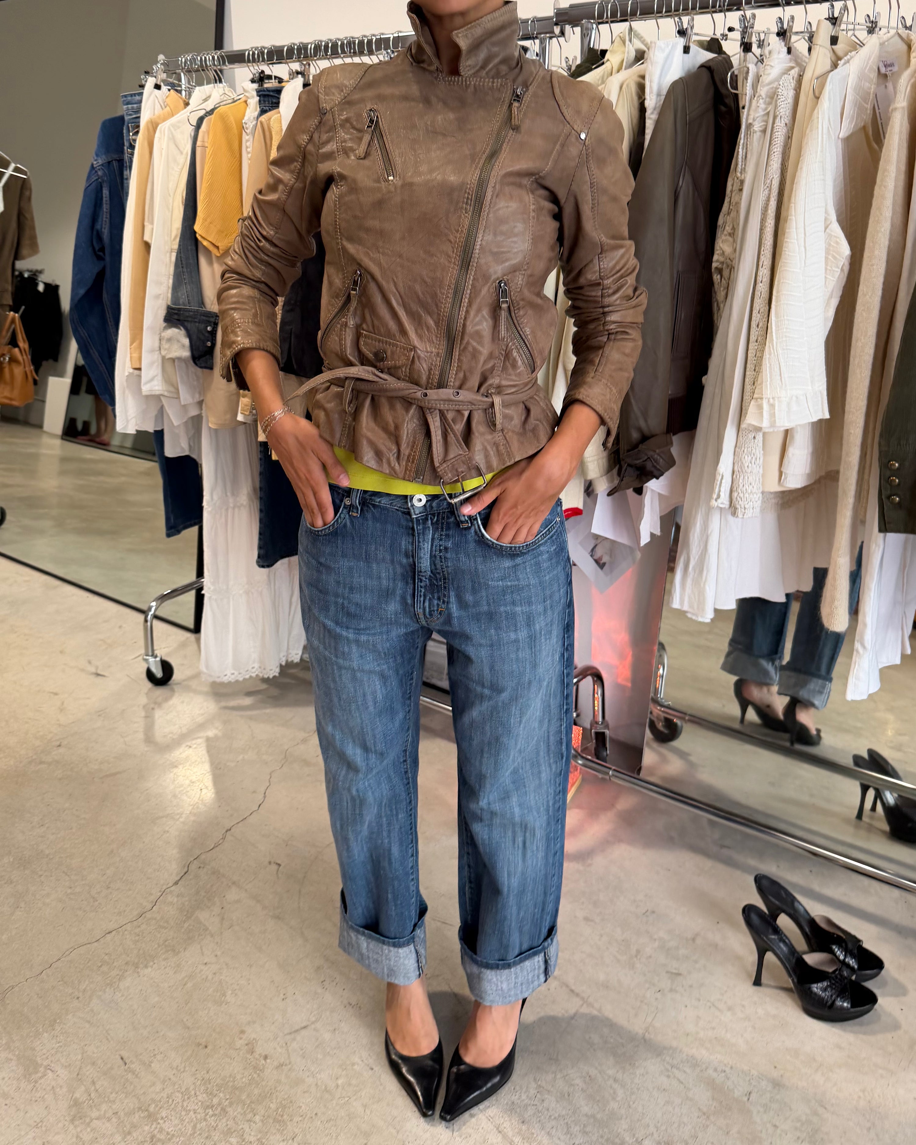 The Hermione leather jacket