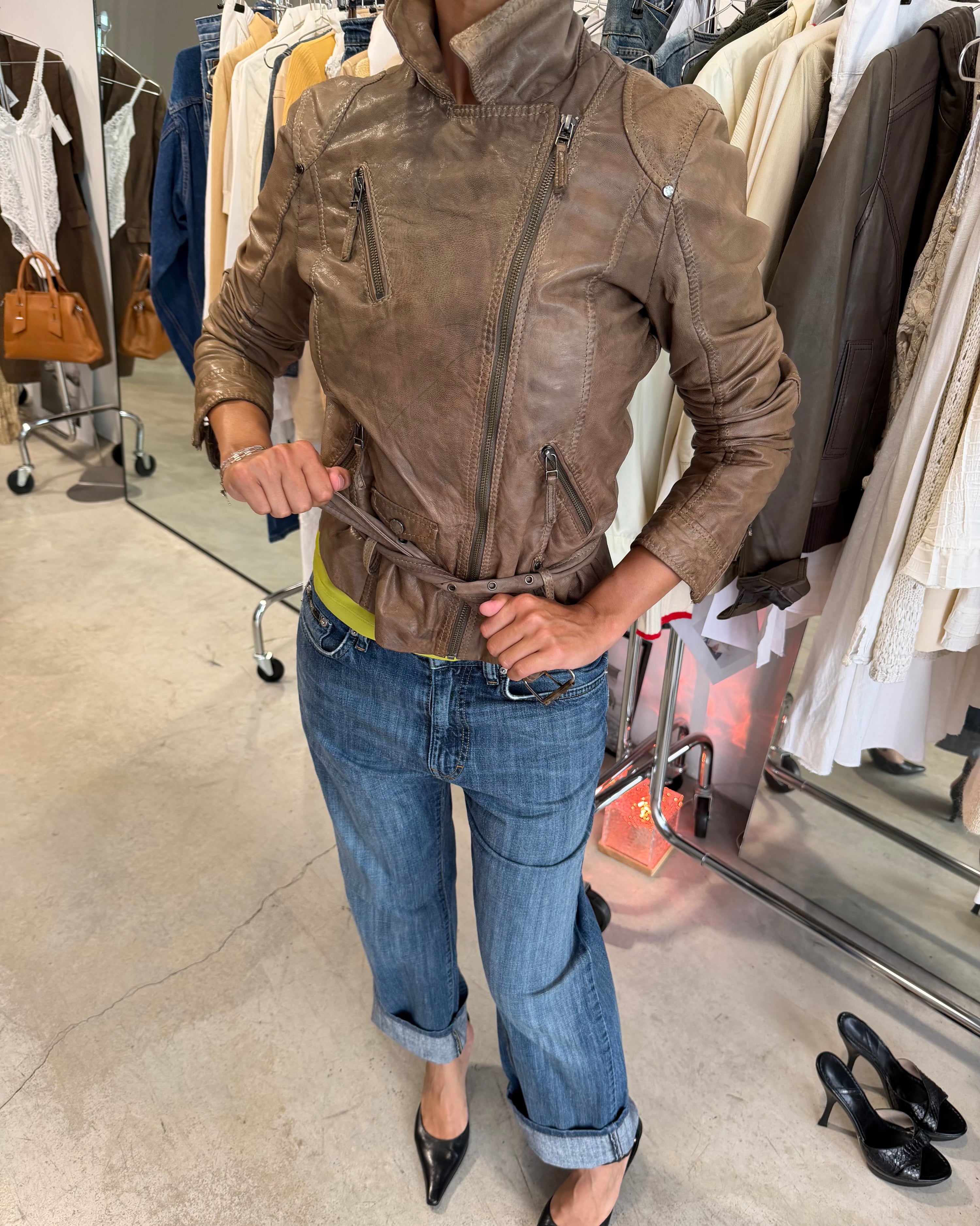 The Hermione leather jacket