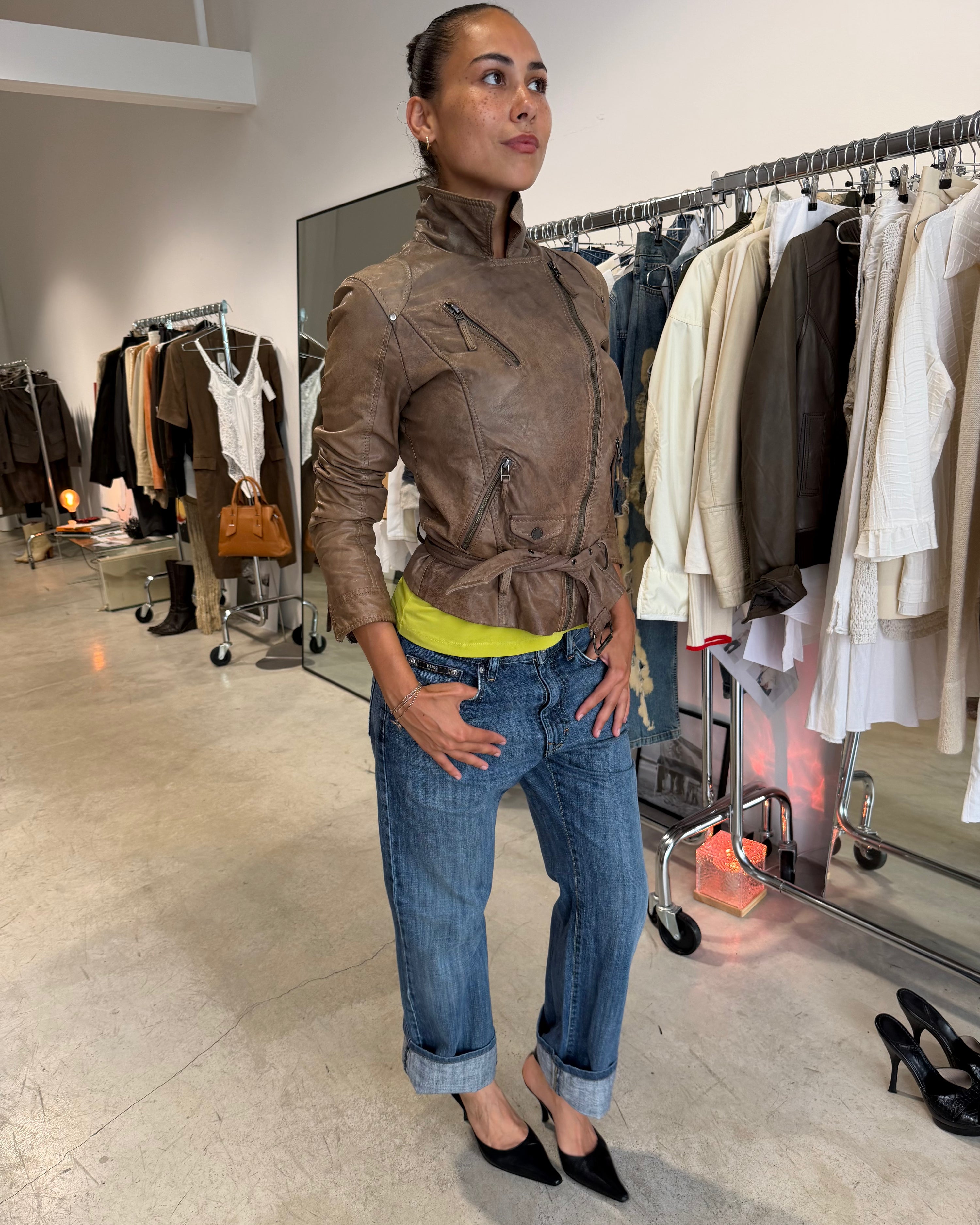 The Hermione leather jacket