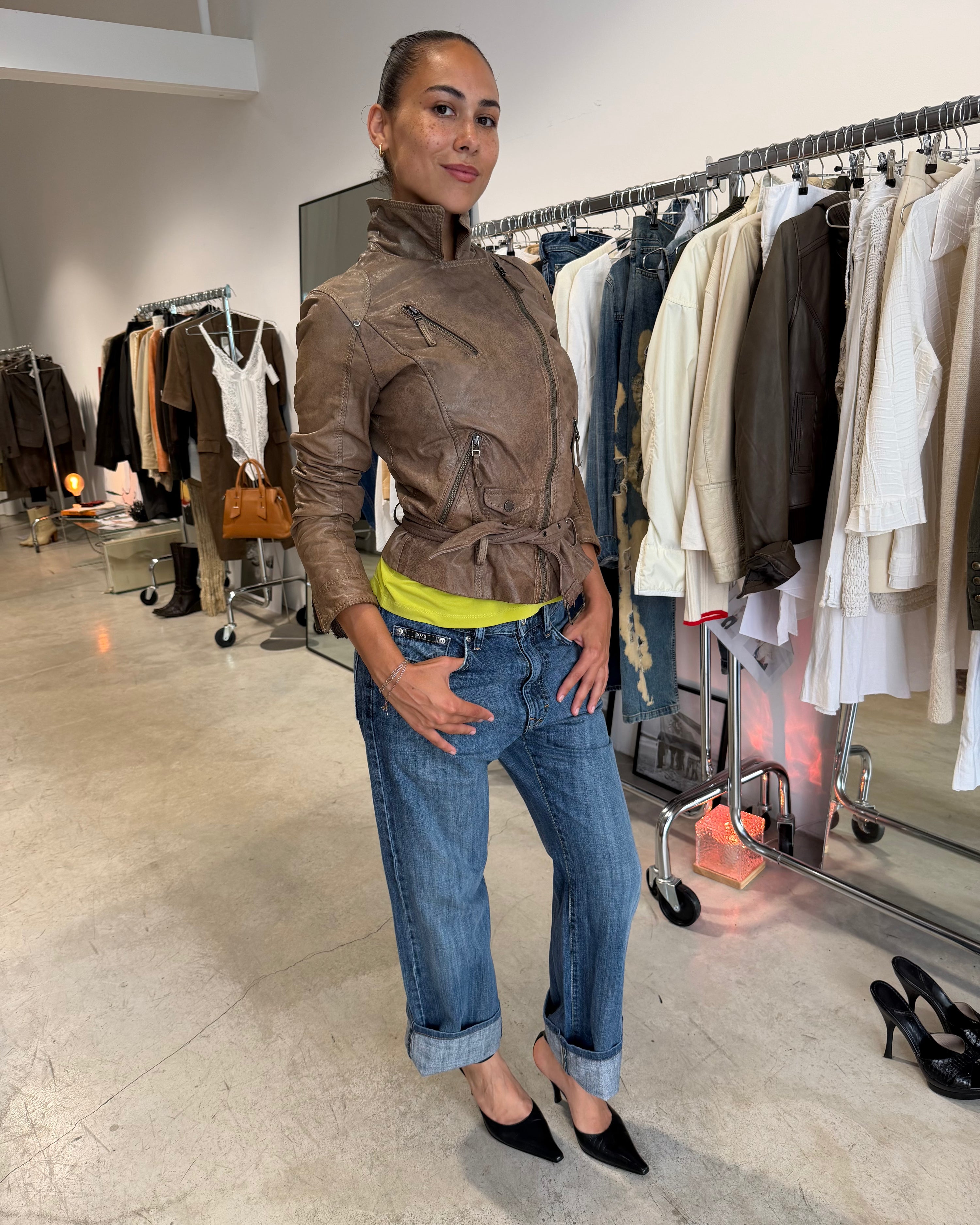 The Hermione leather jacket