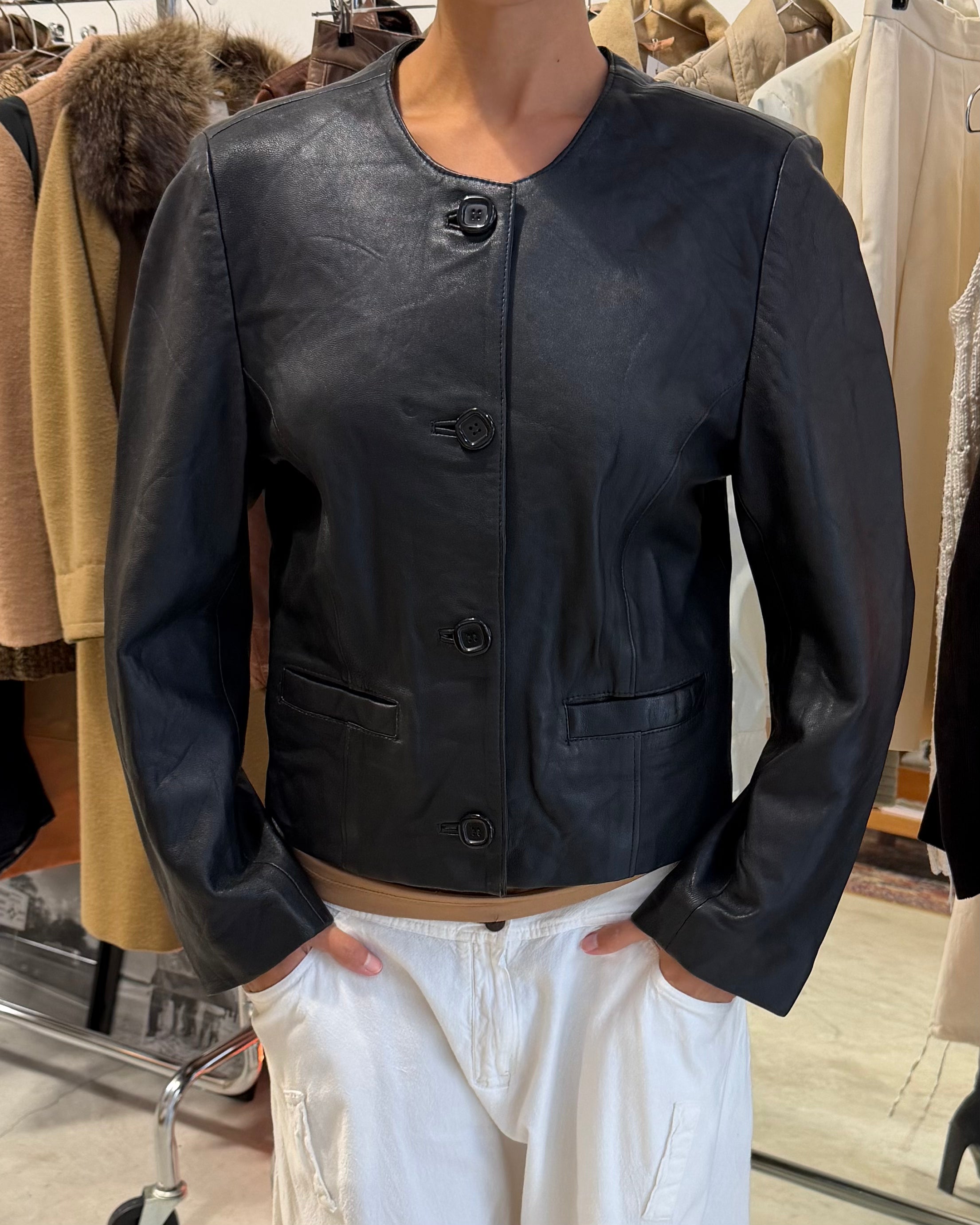 The Lidia leather jacket