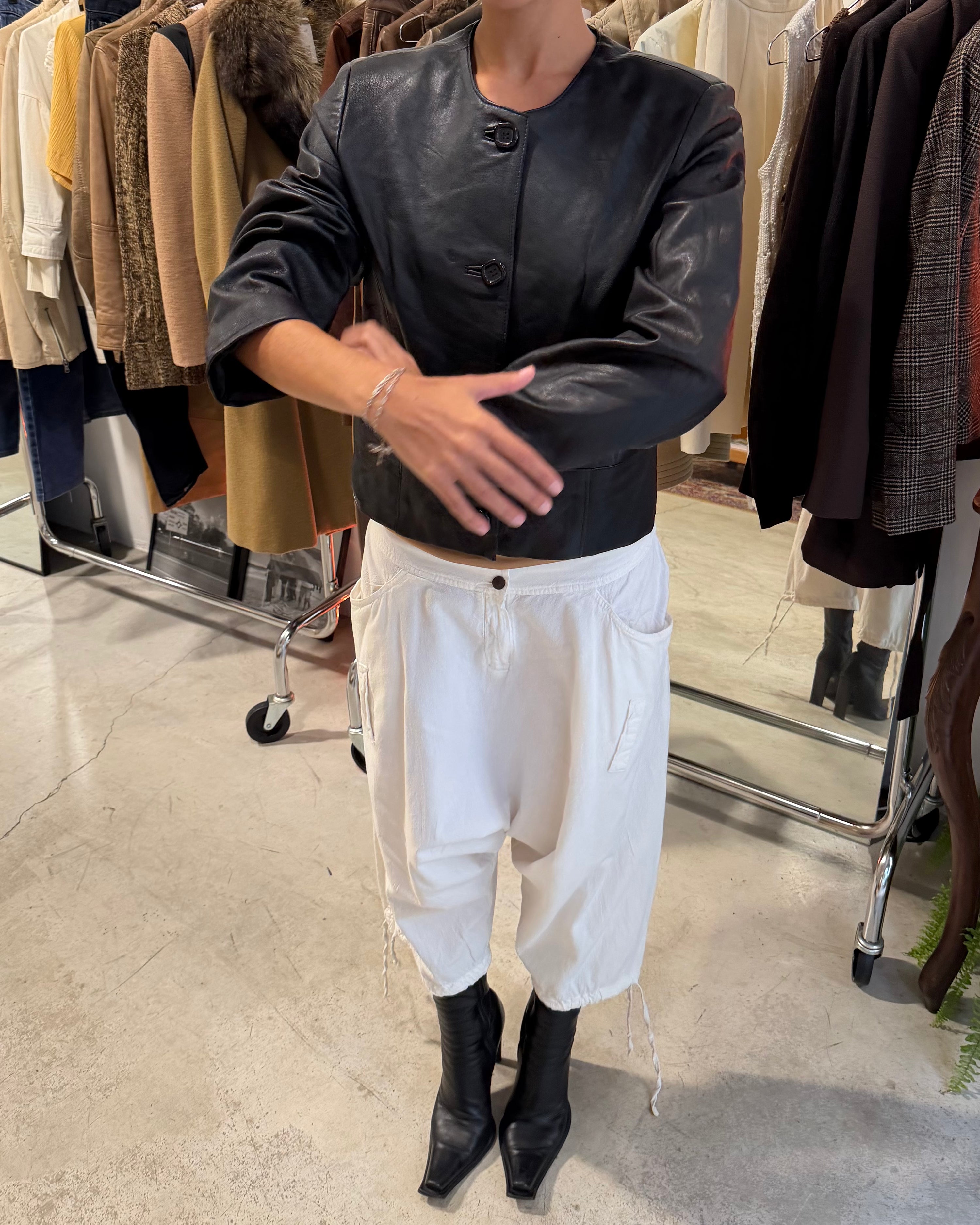 The Lidia leather jacket
