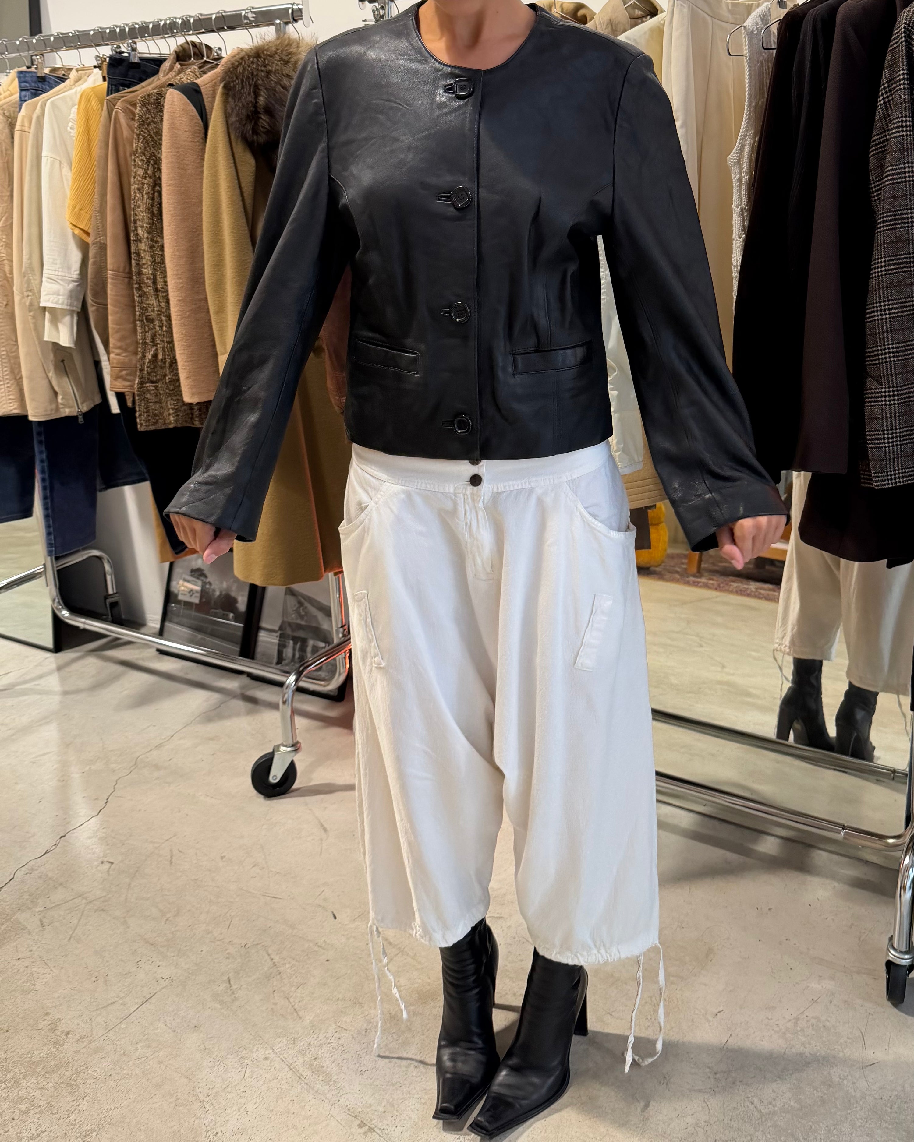 The Lidia leather jacket