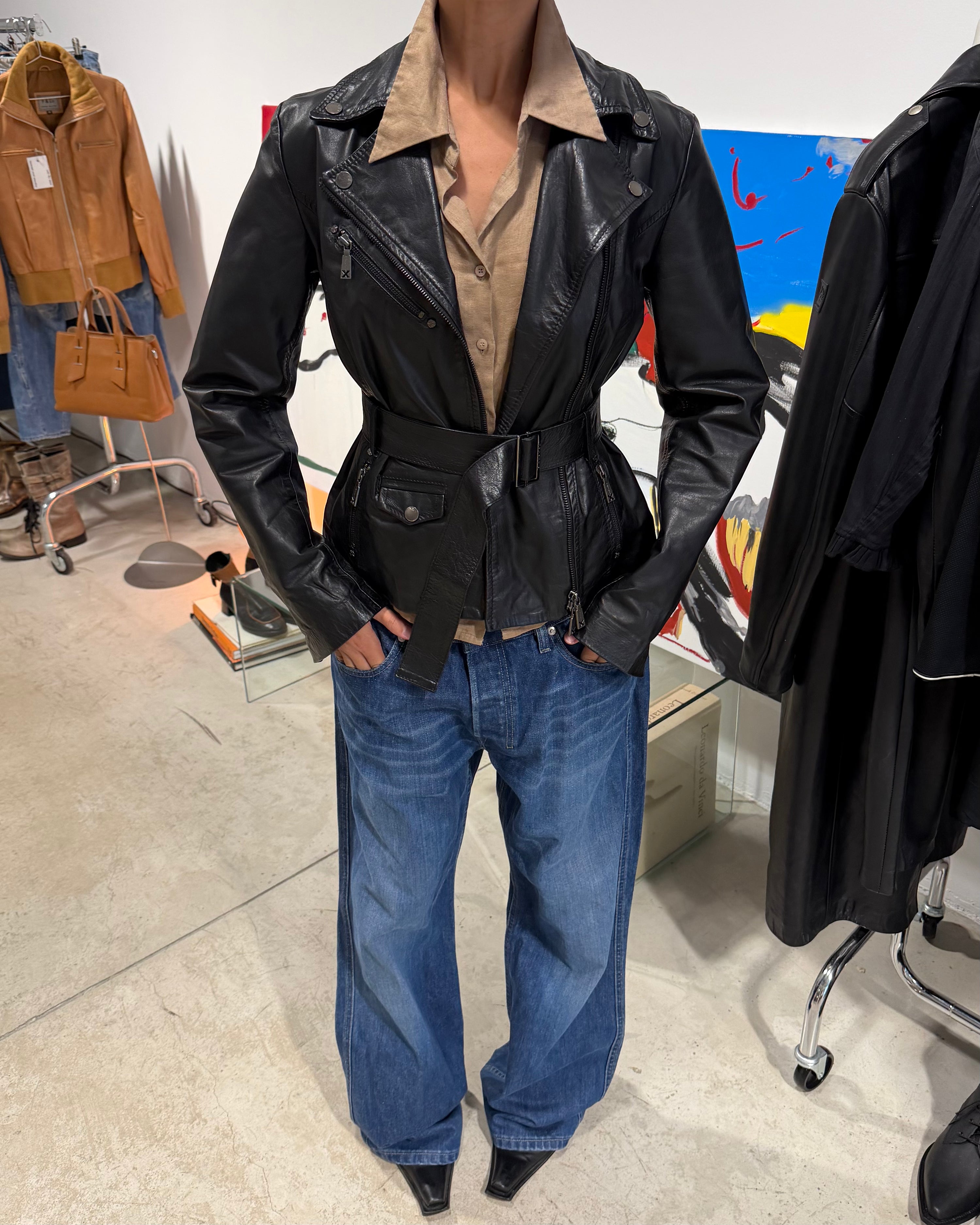 The Caroline leather jacket by John Richmond
