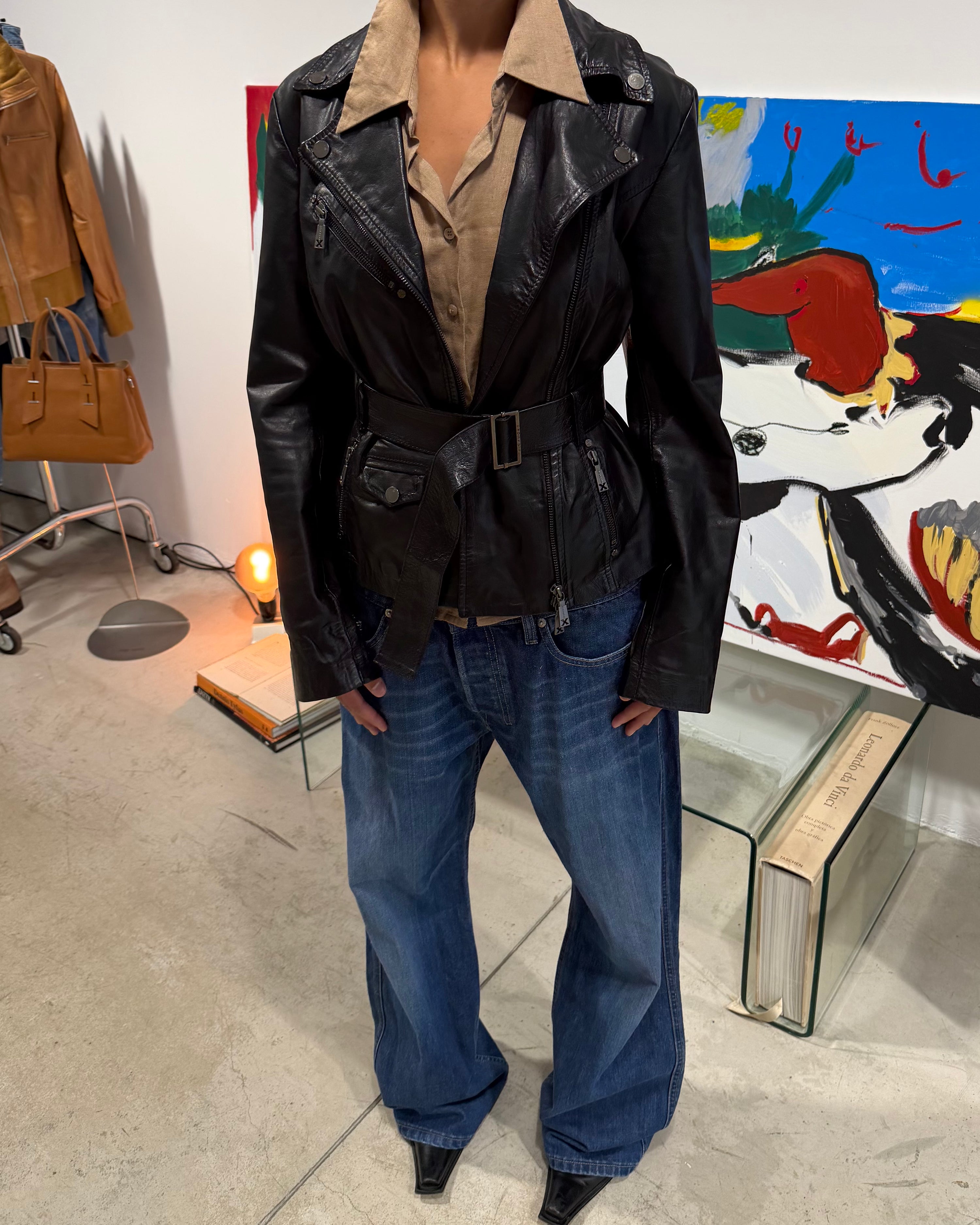 The Caroline leather jacket by John Richmond