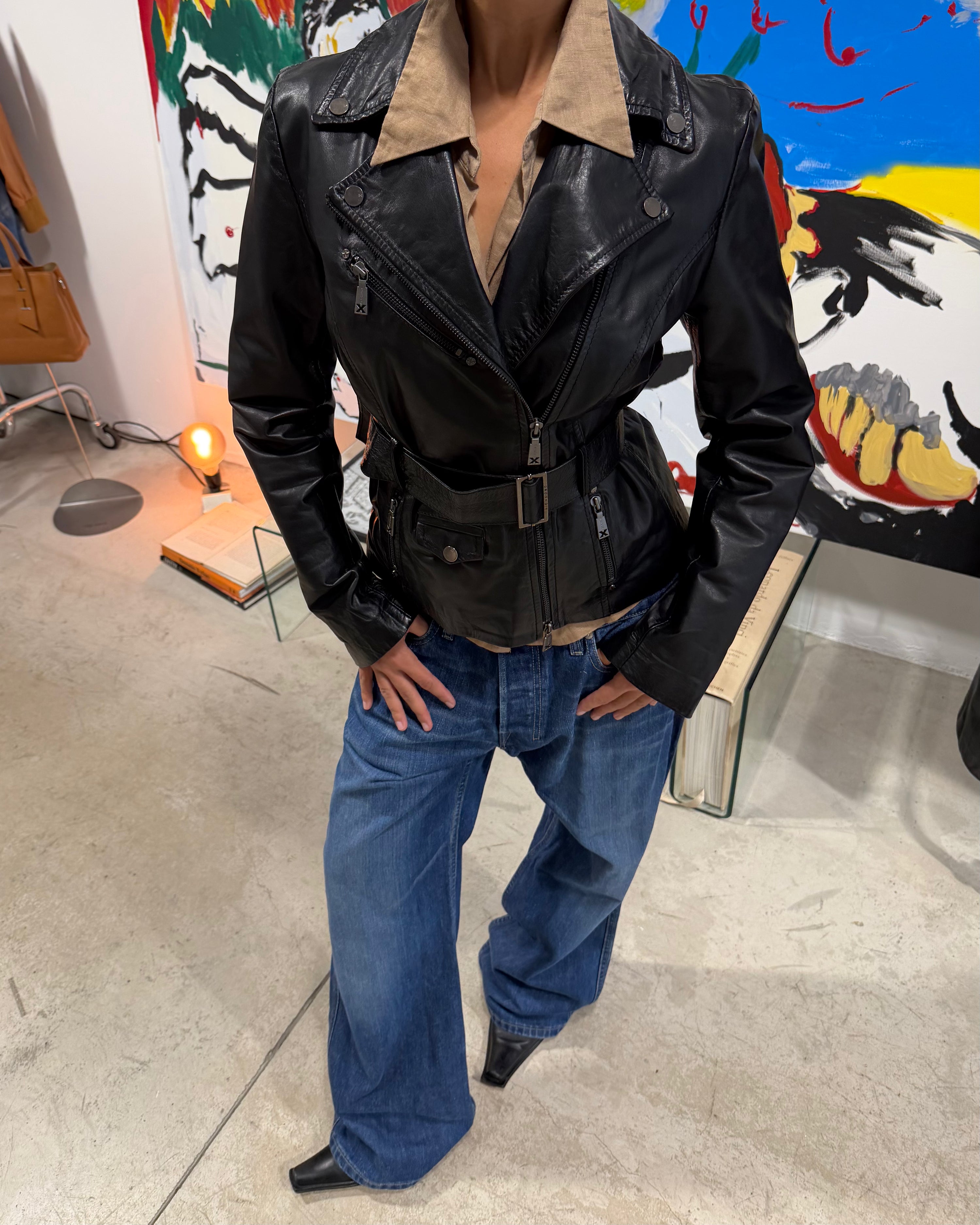 The Caroline leather jacket by John Richmond