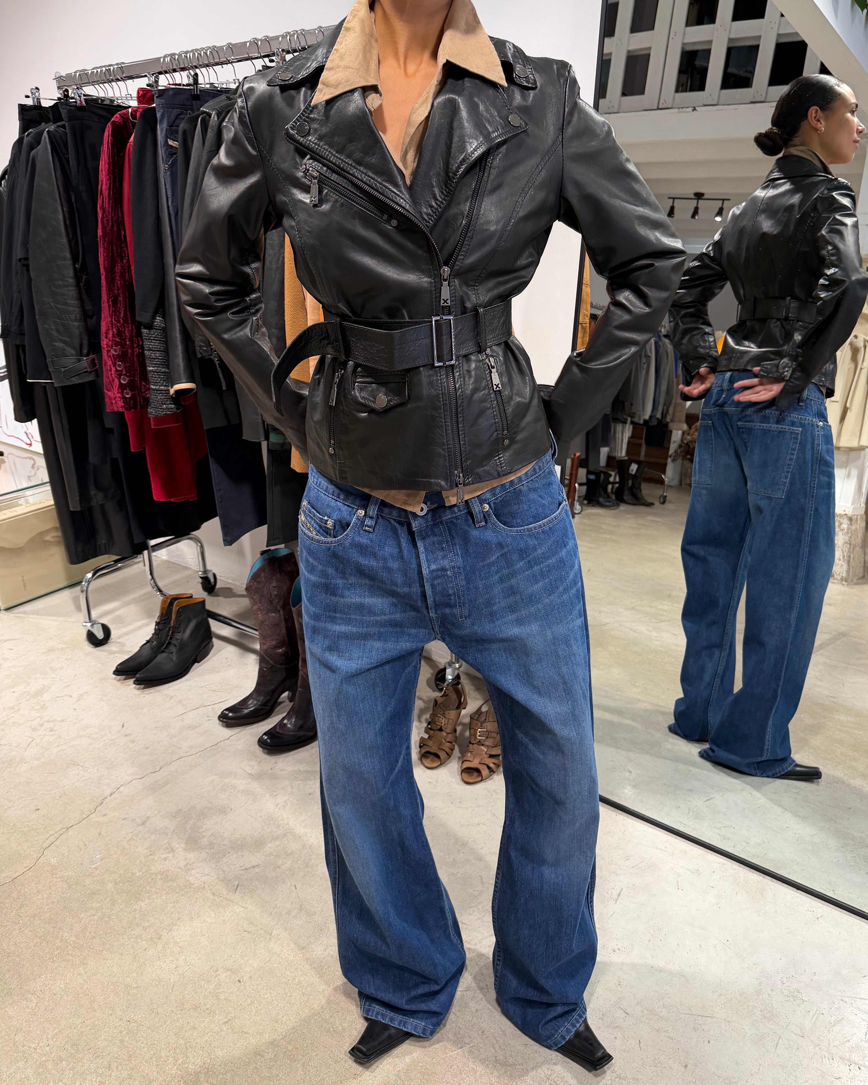 The Caroline leather jacket by John Richmond