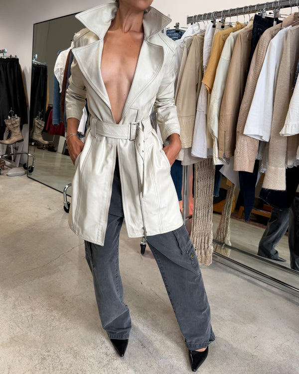 The Jasmina leather coat