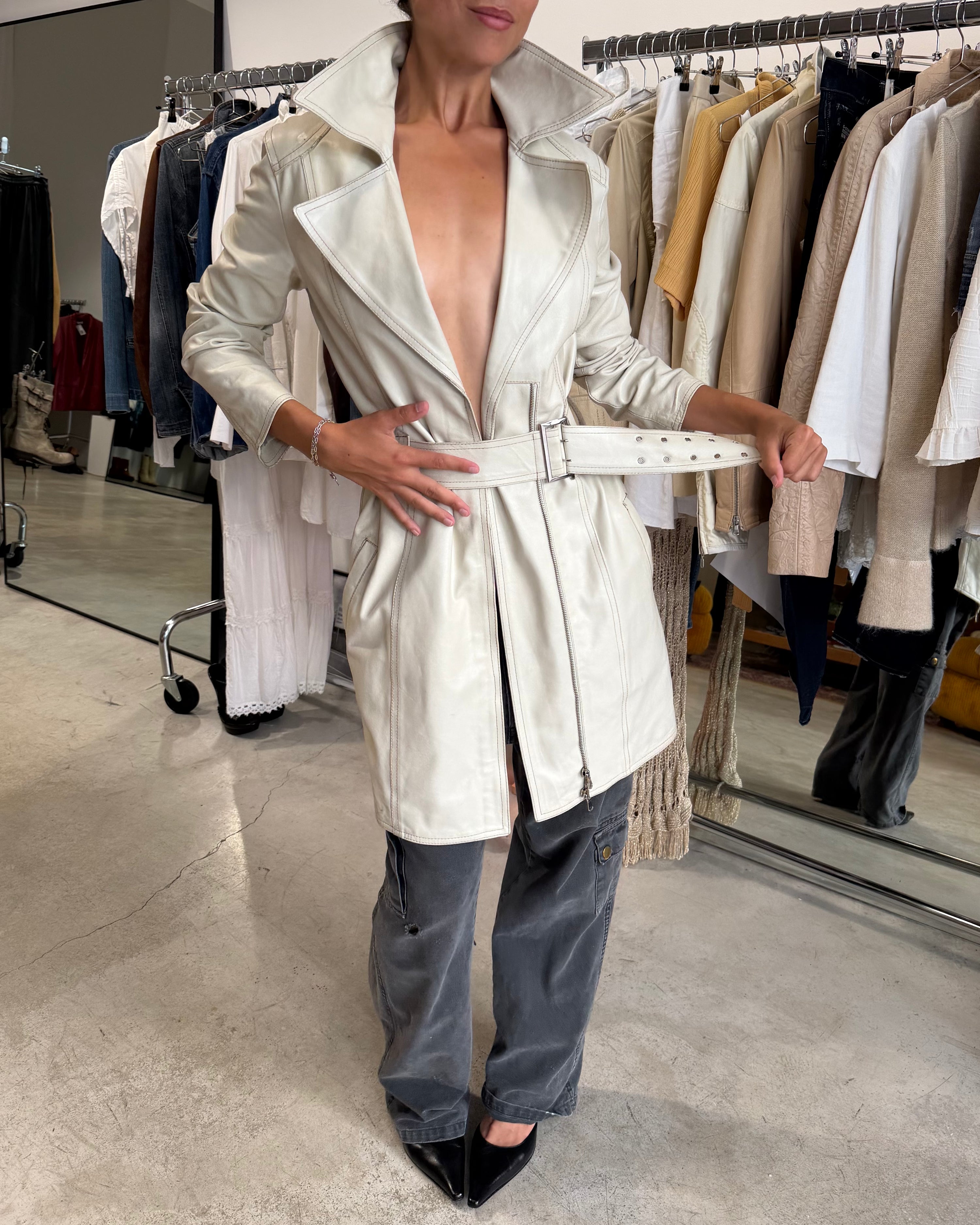 The Jasmina leather coat