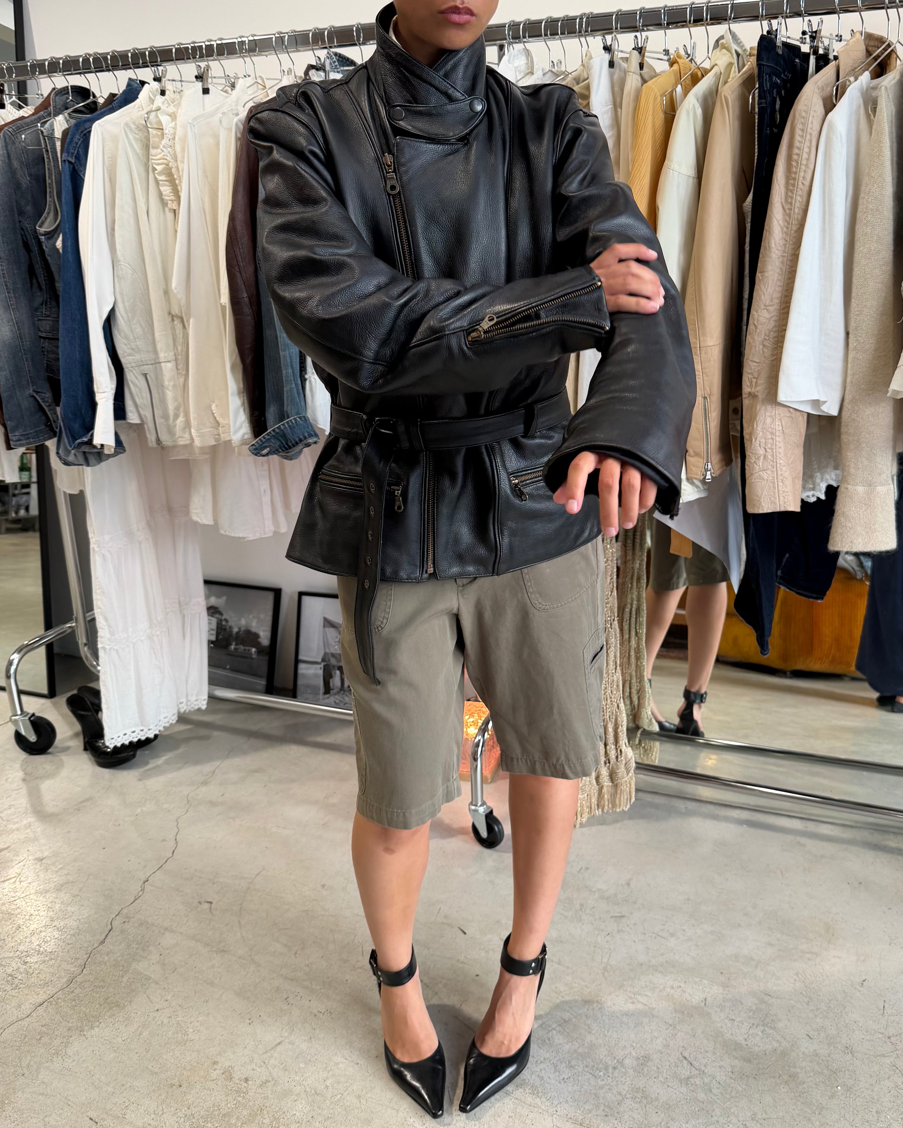 The Laetitia leather jacket