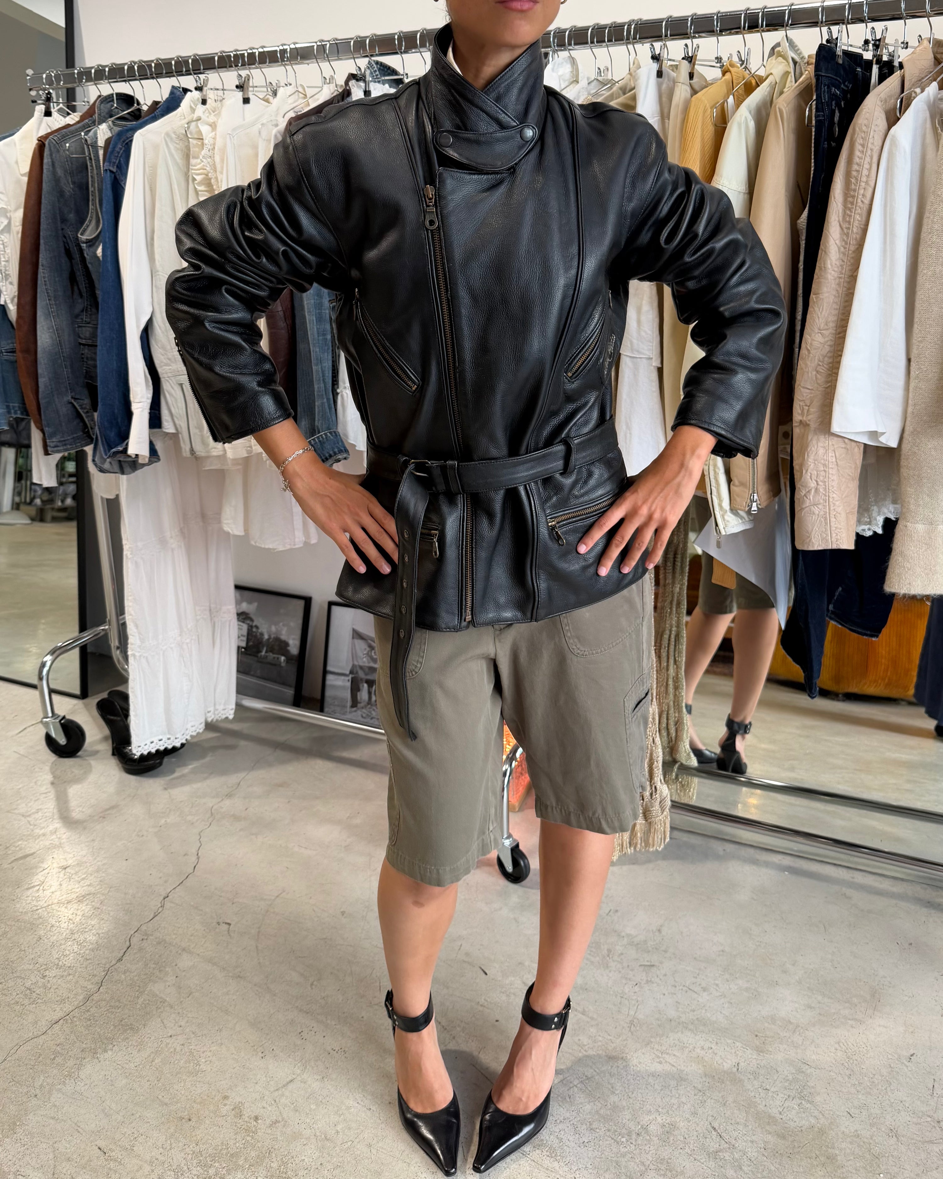 The Laetitia leather jacket