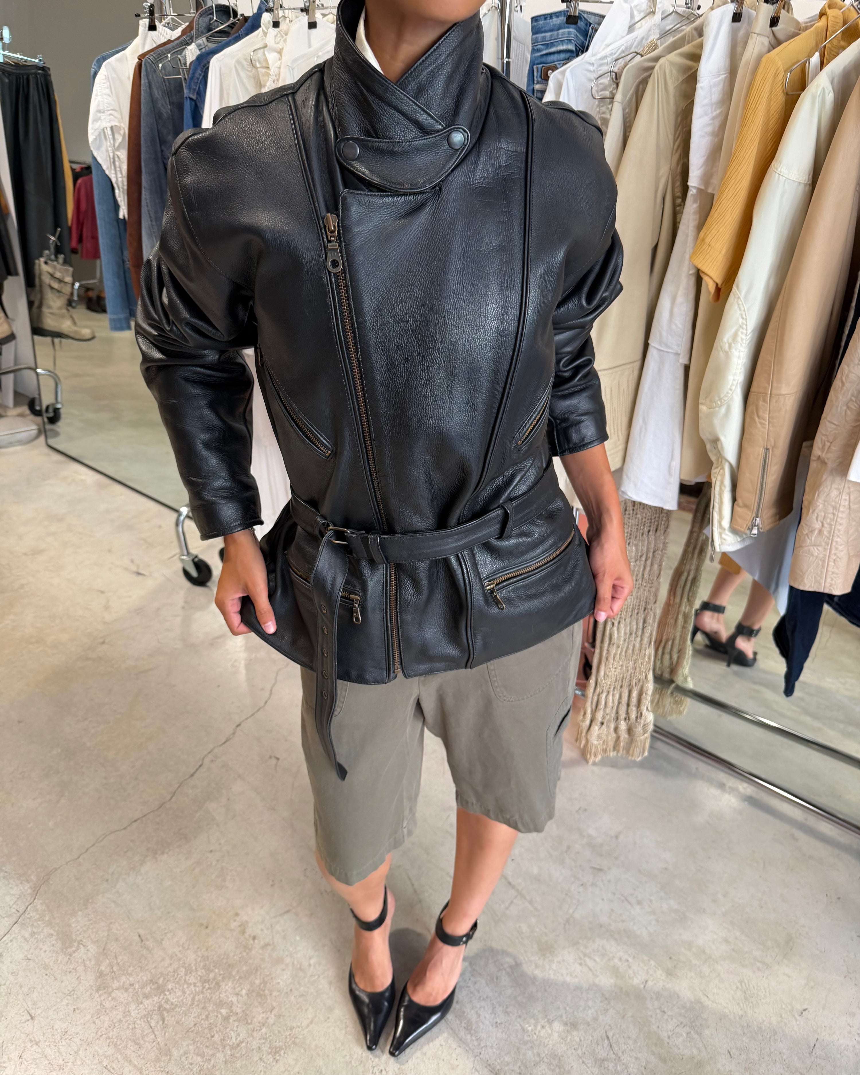 The Laetitia leather jacket