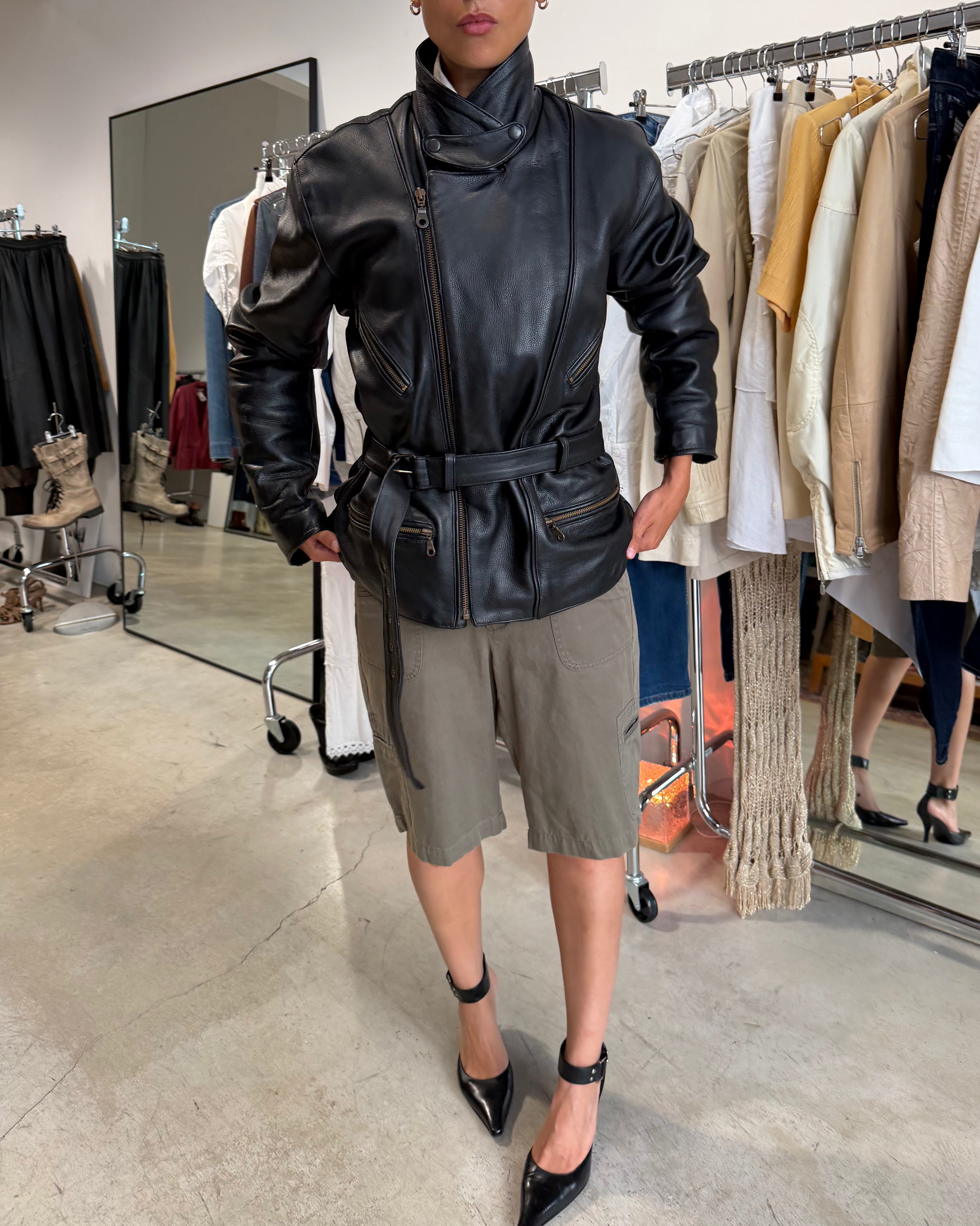 The Laetitia leather jacket