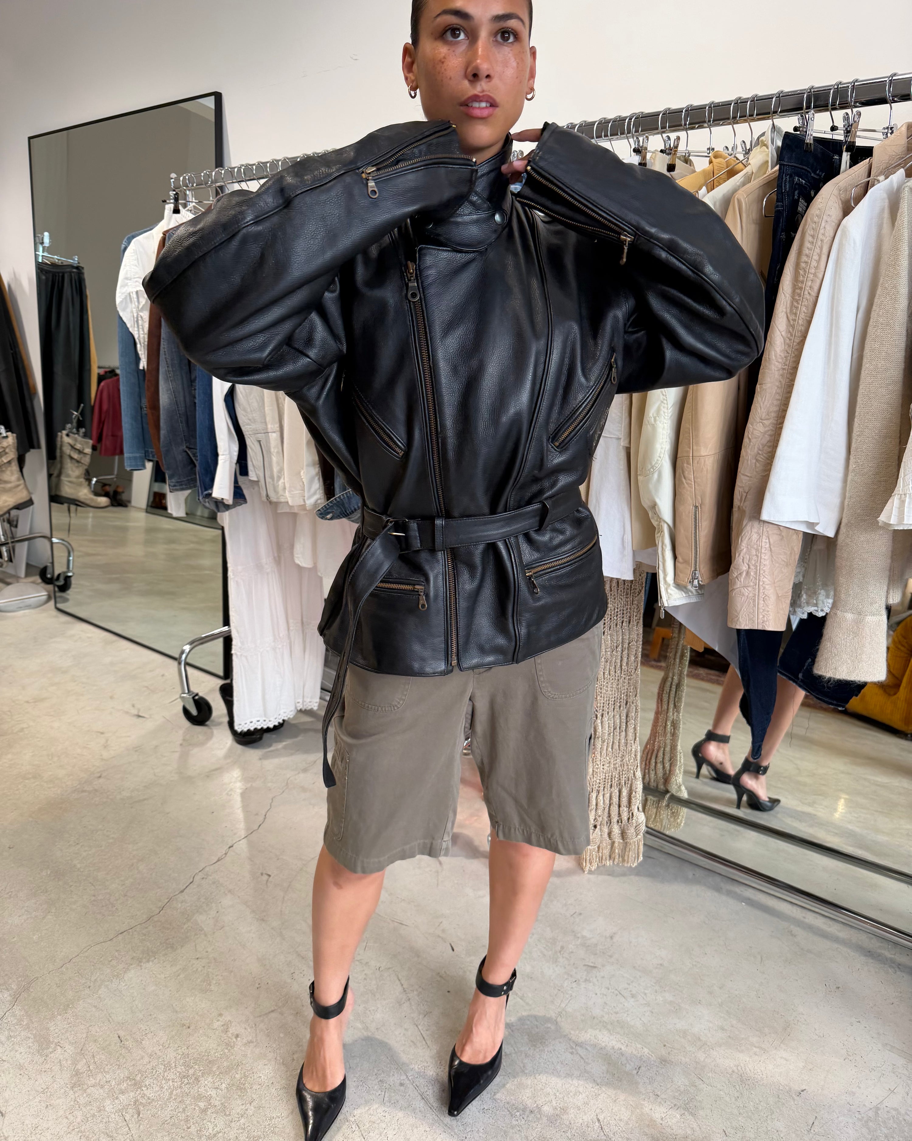 The Laetitia leather jacket