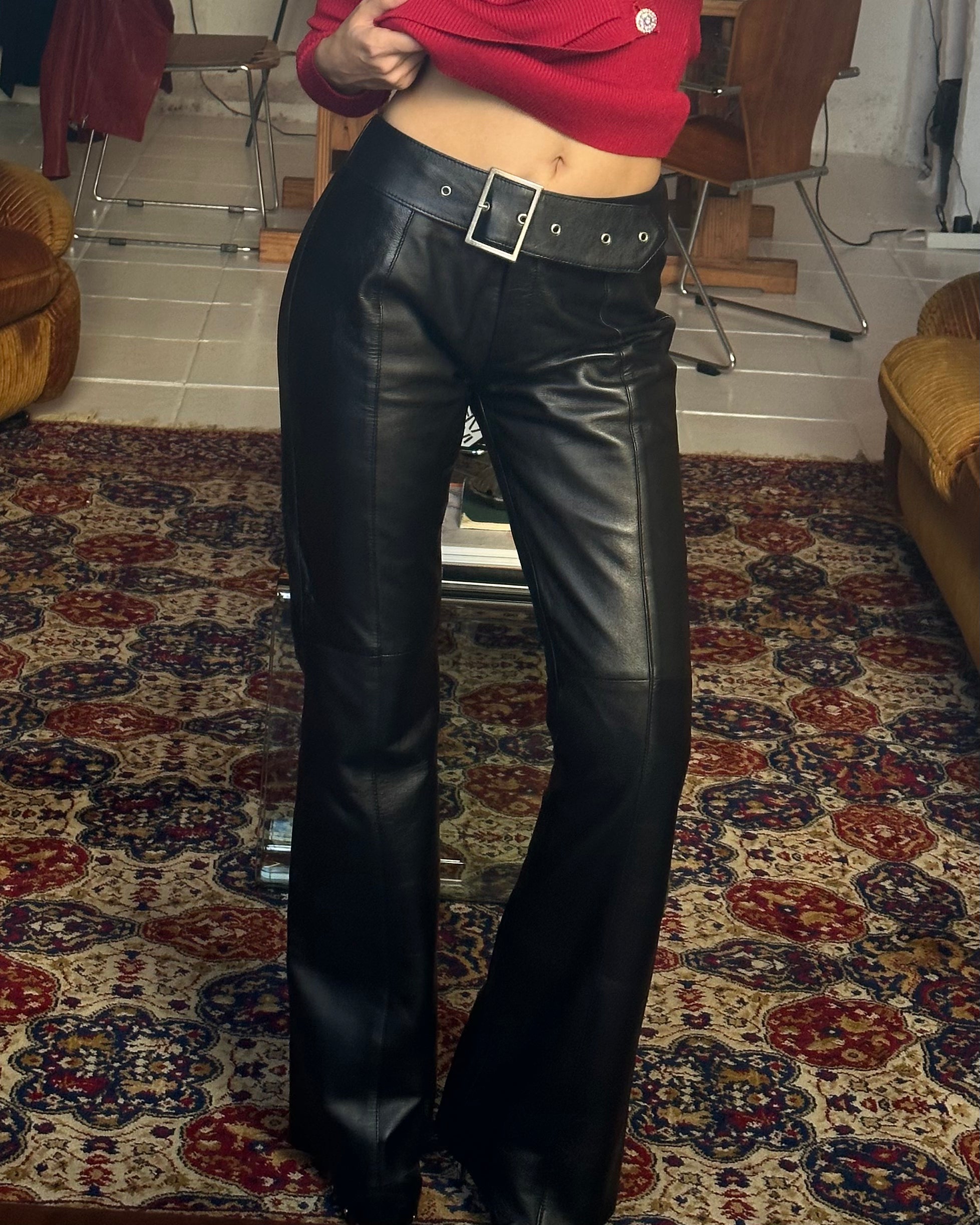 The sarah leather pants