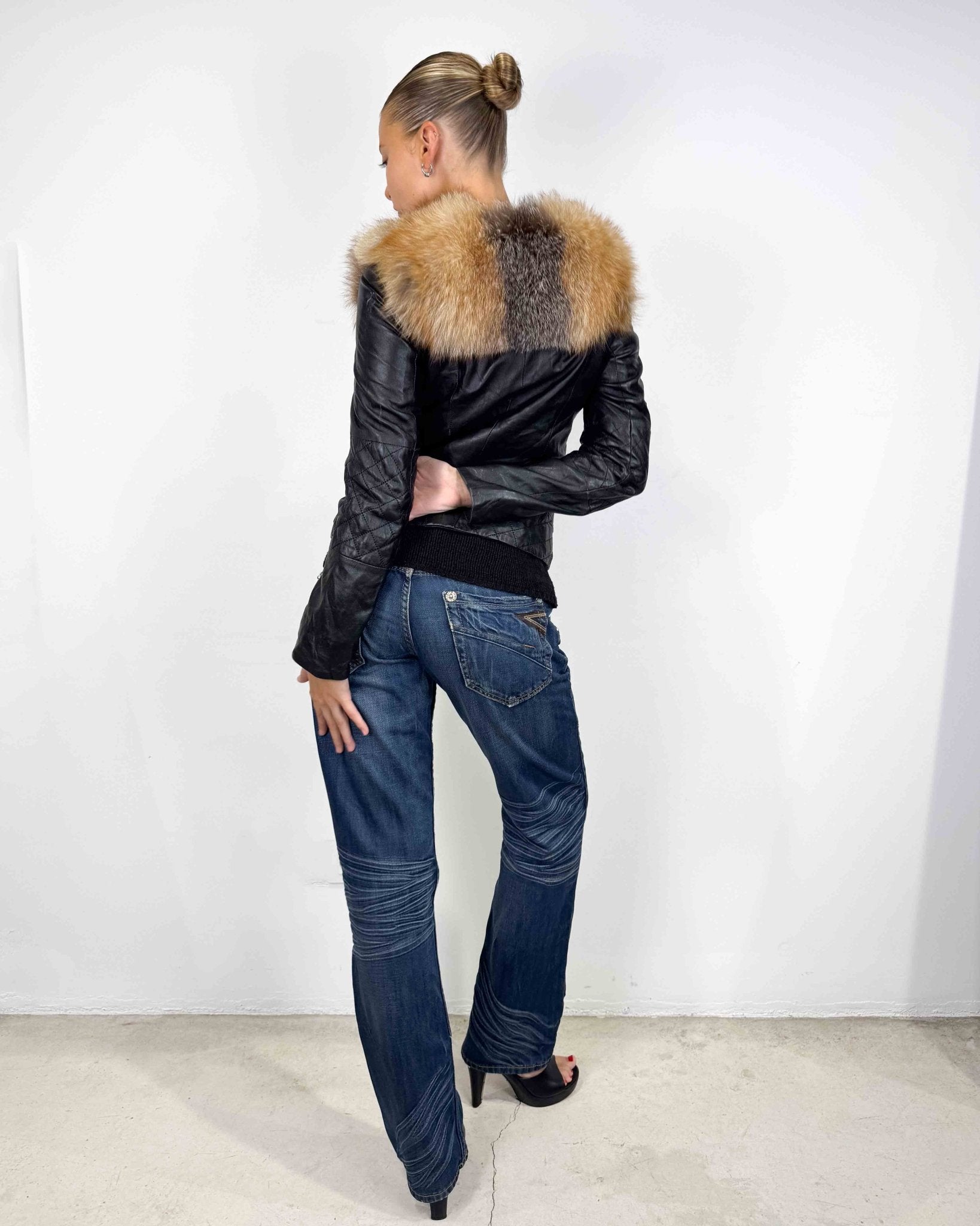 The Alia leather jacket - rig vert