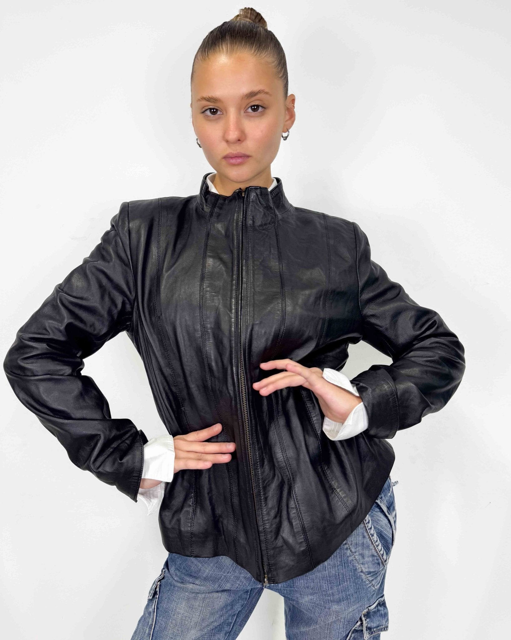The Alondra leather jacket - rig vert