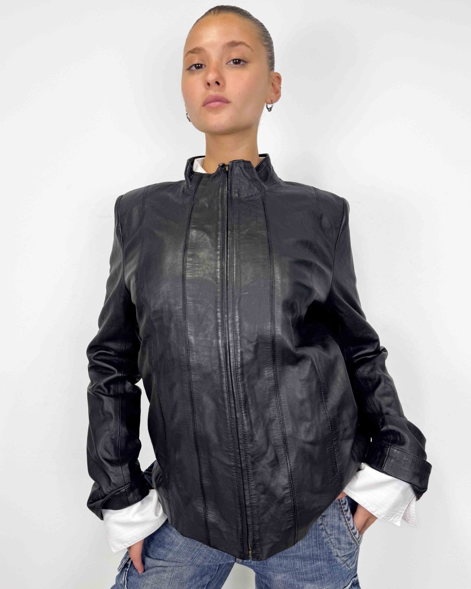 The Alondra leather jacket - rig vert