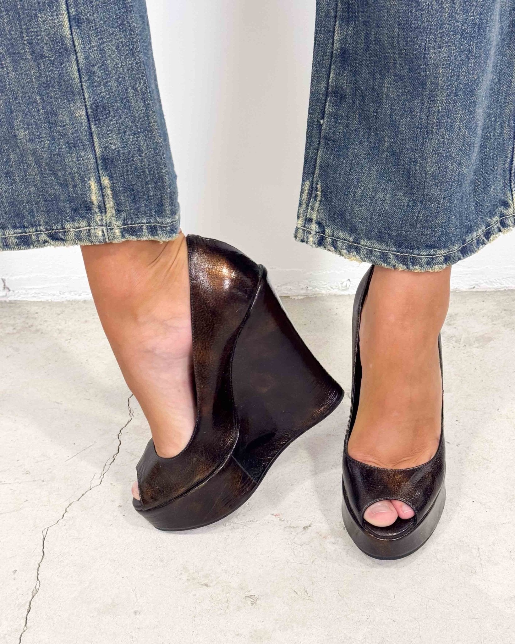 The Ann wedges by Dolce & Gabbana - rig vert