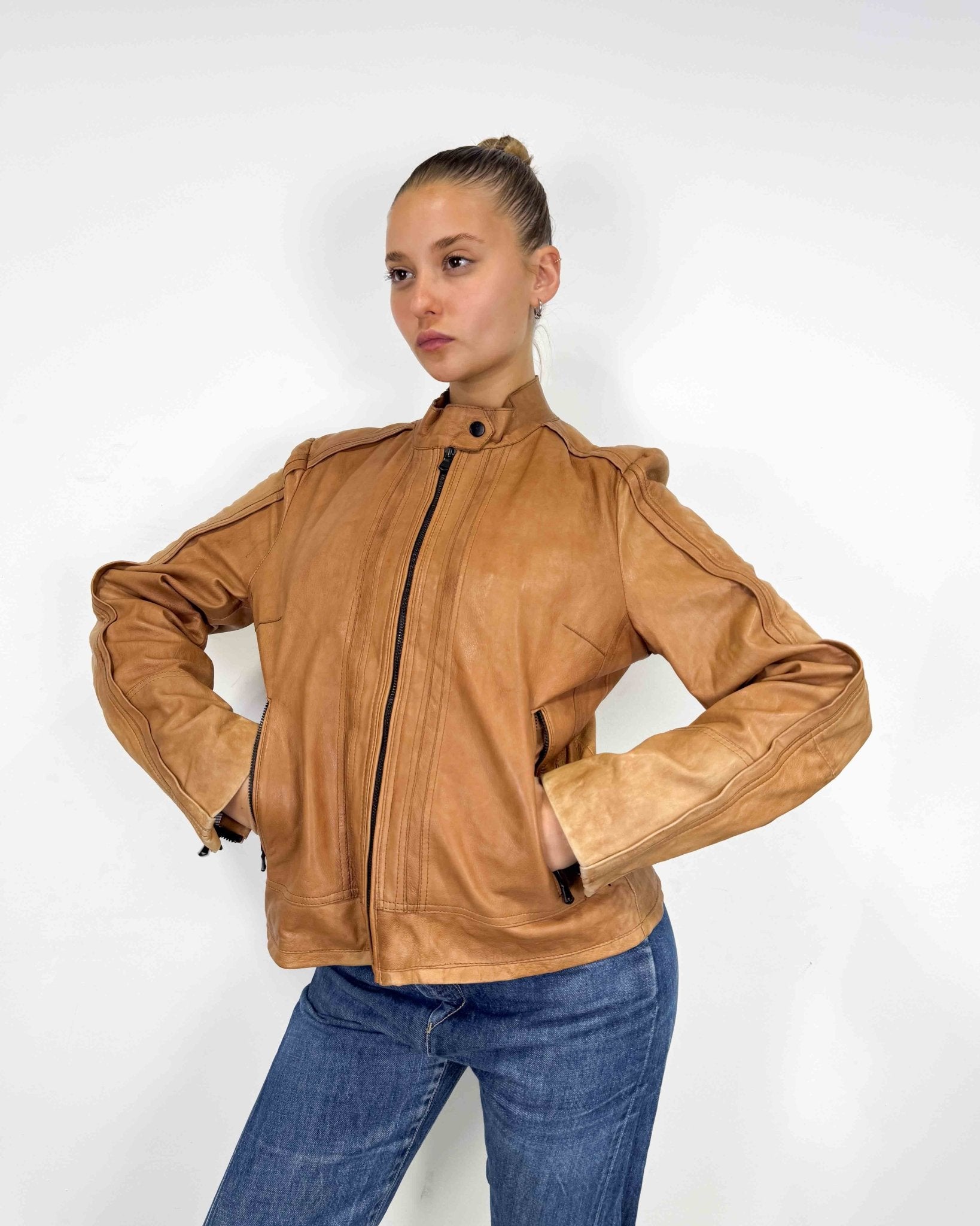 The Arizona leather jacket - rig vert