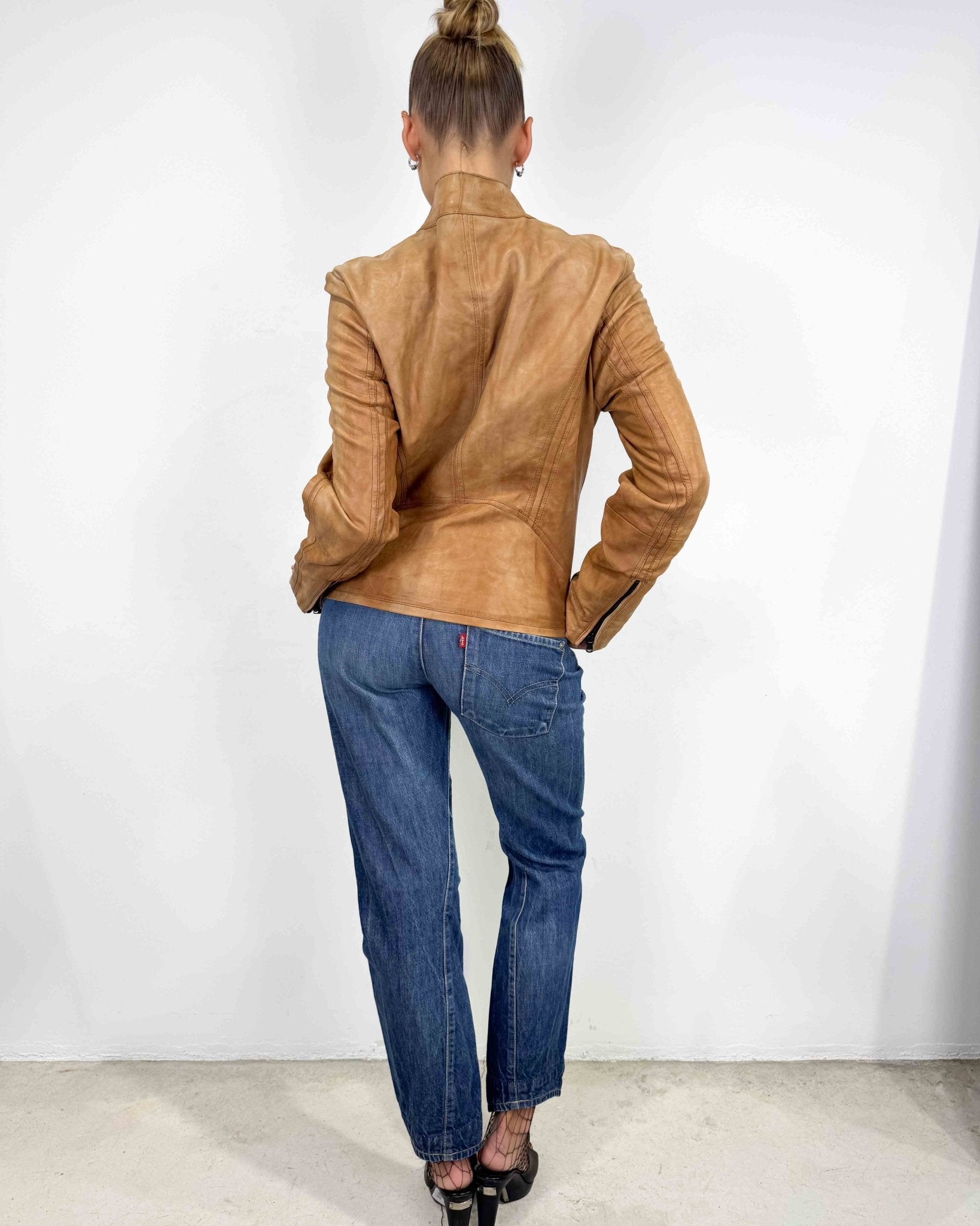 The Arizona leather jacket - rig vert